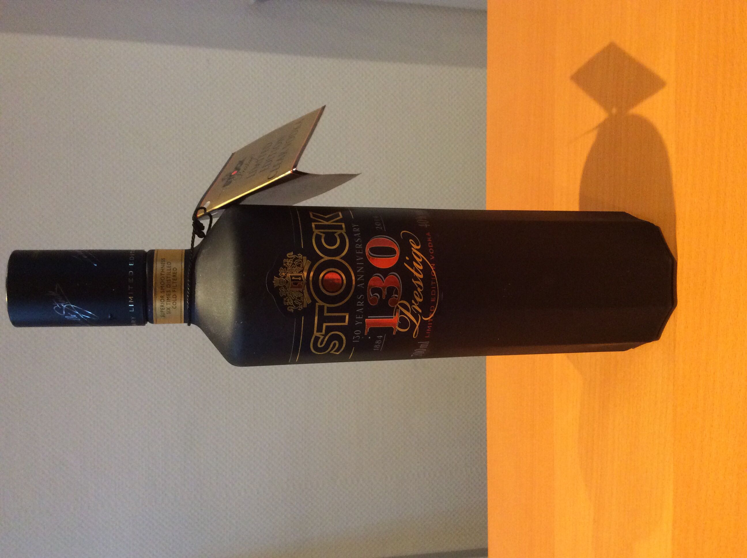 Stock 130 Prestige Limited Edition Vodka 700ml 40% Poland - Stock Polska Sp. (700 mL) alcohol collectible [Barcode 5902573004568] - Main Image 1