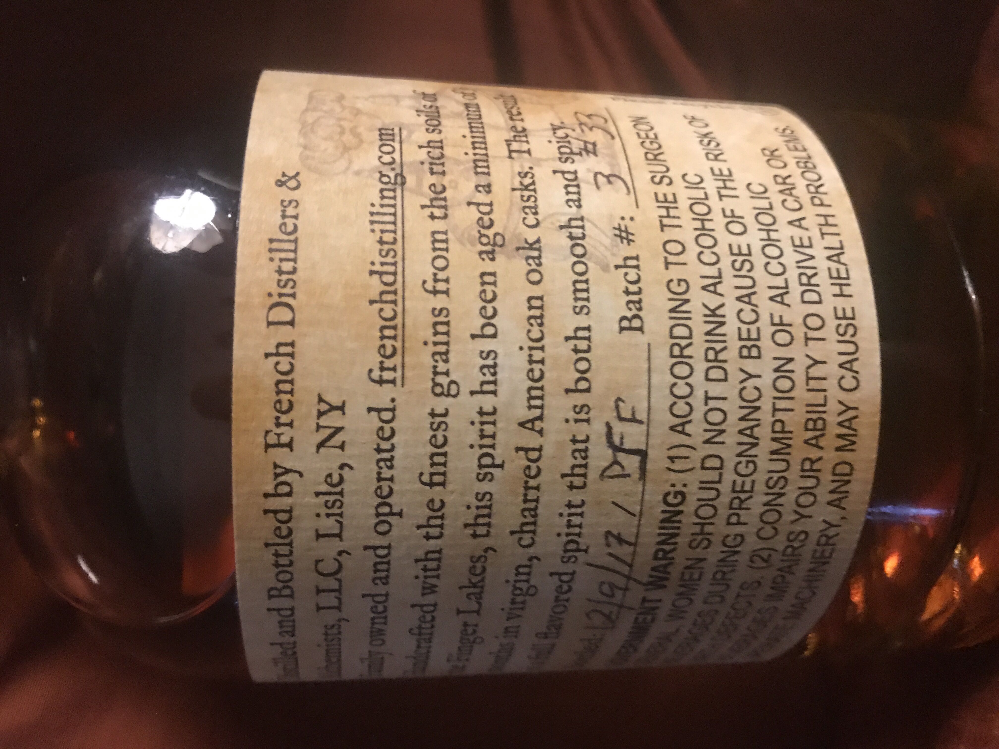 French Distillers & Alchemists Nanticoke - French Distillers & Alchemists (375 mL) alcohol collectible - Main Image 2