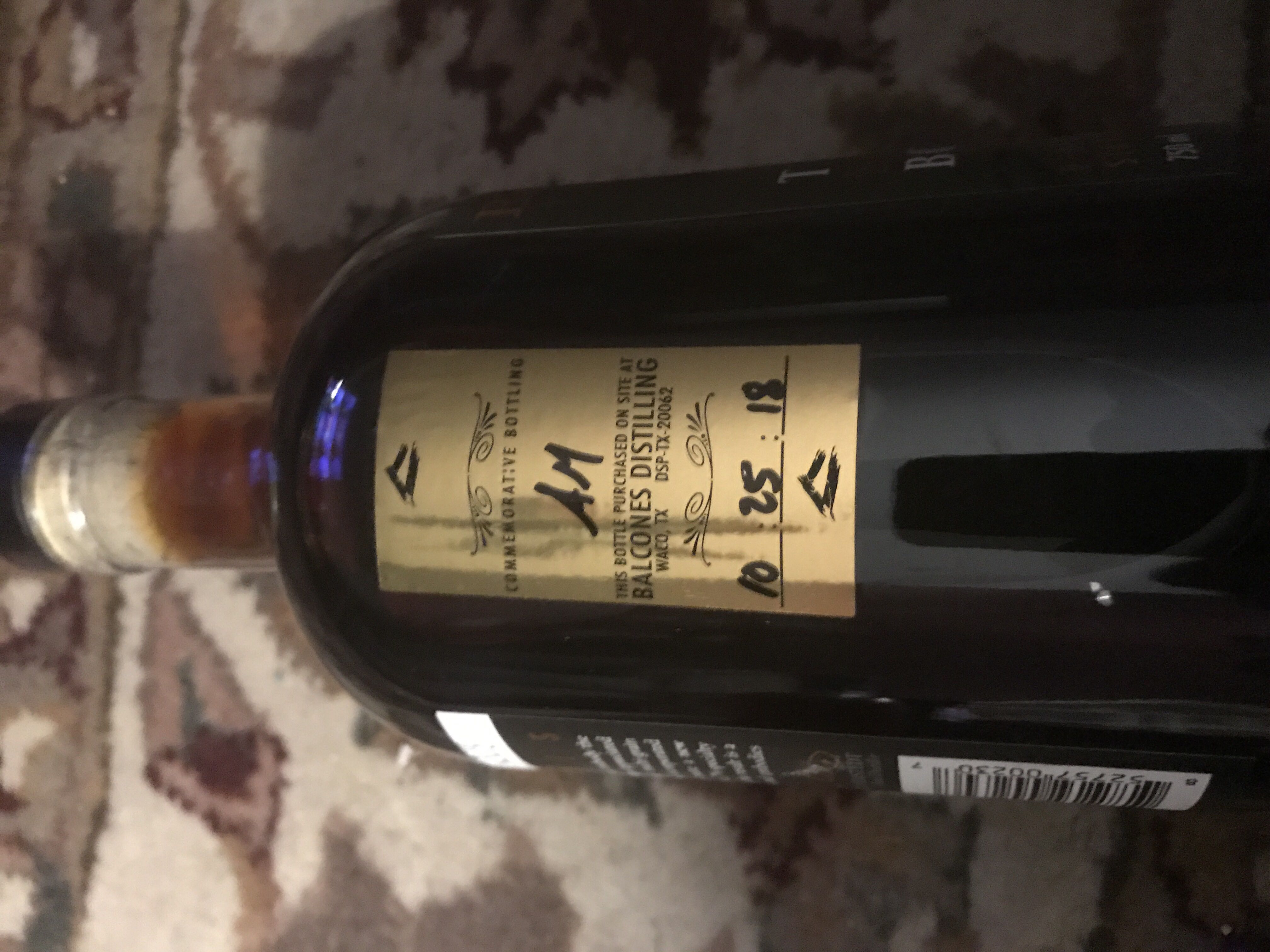 Balcones Texas High Rye Bourbon  - Balcones Distilling (750 mL) alcohol collectible [Barcode 852757002307] - Main Image 3