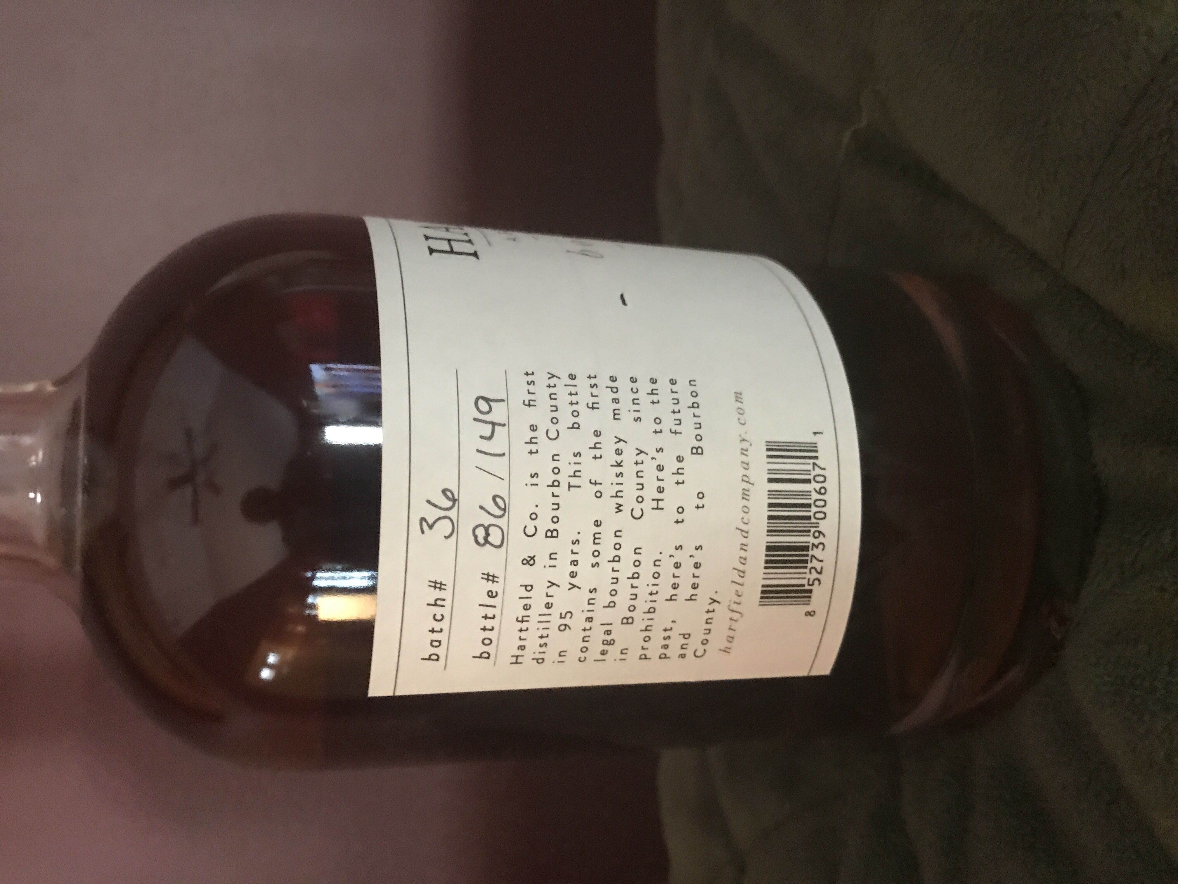Hartfield & Co Bourbon  - Hartfield & Co (375 mL) alcohol collectible [Barcode 852739006071] - Main Image 2