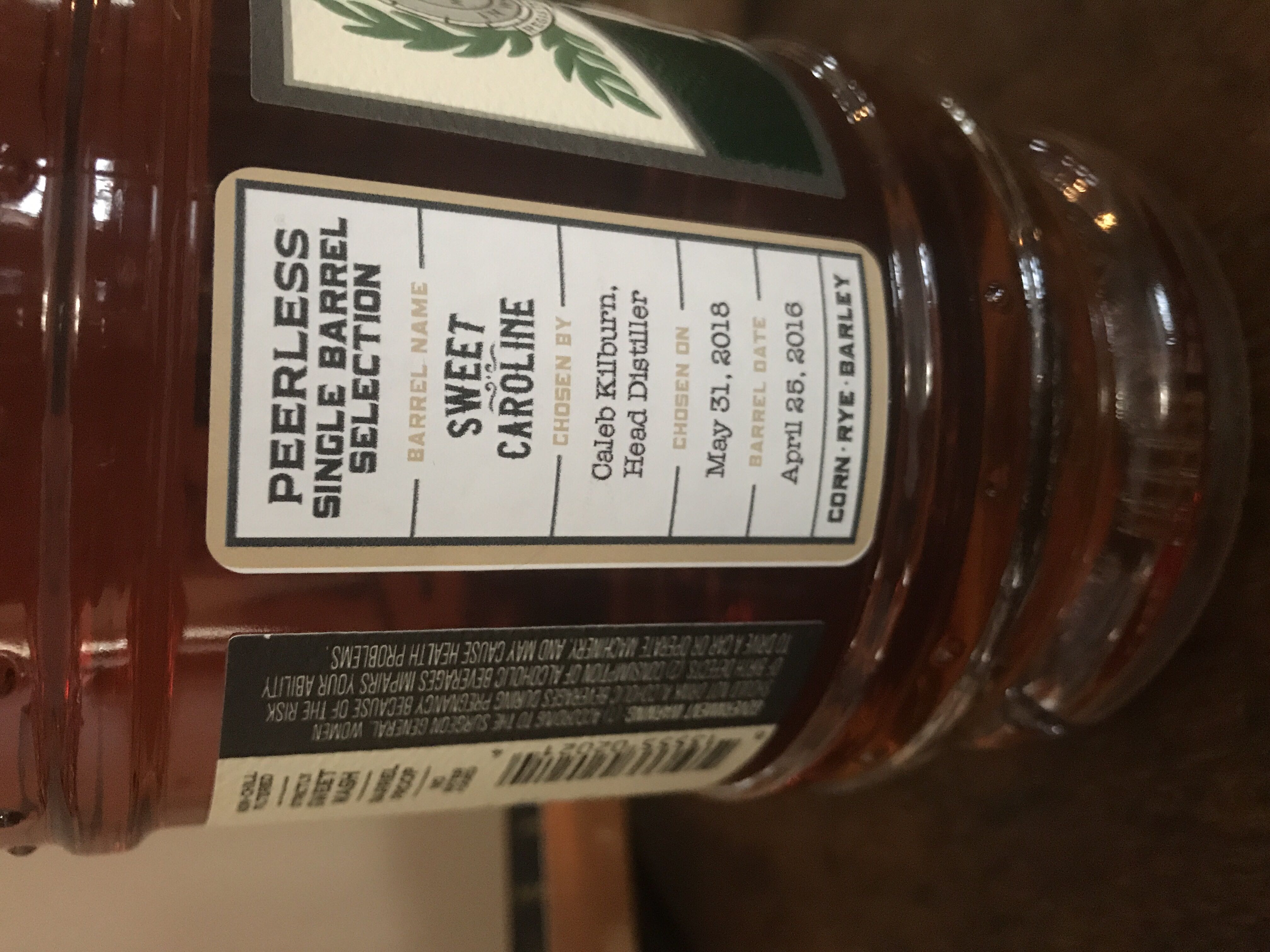 Peerless Single Barrel Rye Bourbon Society - Peerless Distilling Co (750mL) alcohol collectible [Barcode 813555020214] - Main Image 3