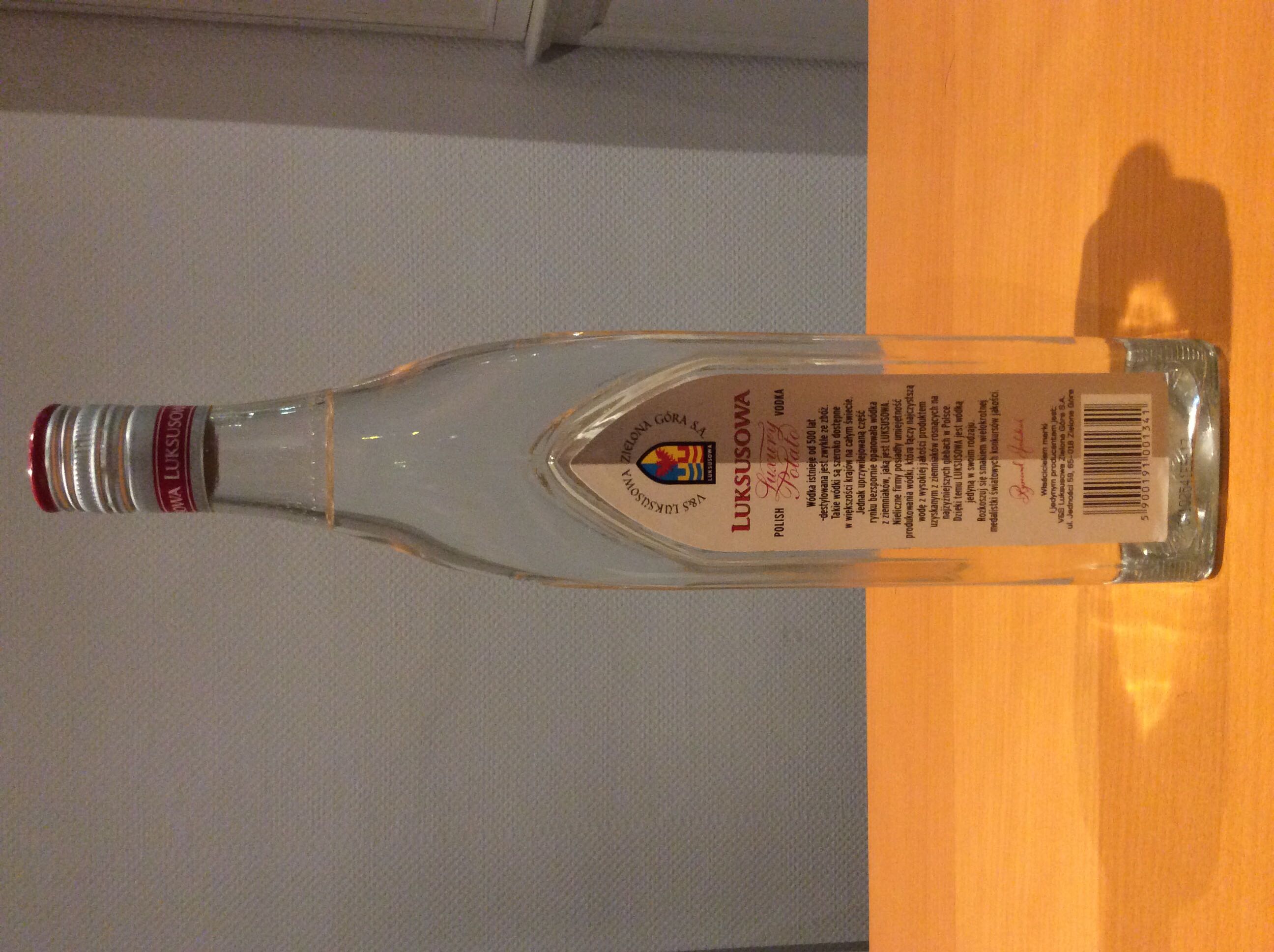 Luksusowa Polish Luxury Potato Vodka 100ml 40% Polish - Zielona Góra S.A. (1000 mL) alcohol collectible [Barcode 5900191001341] - Main Image 2
