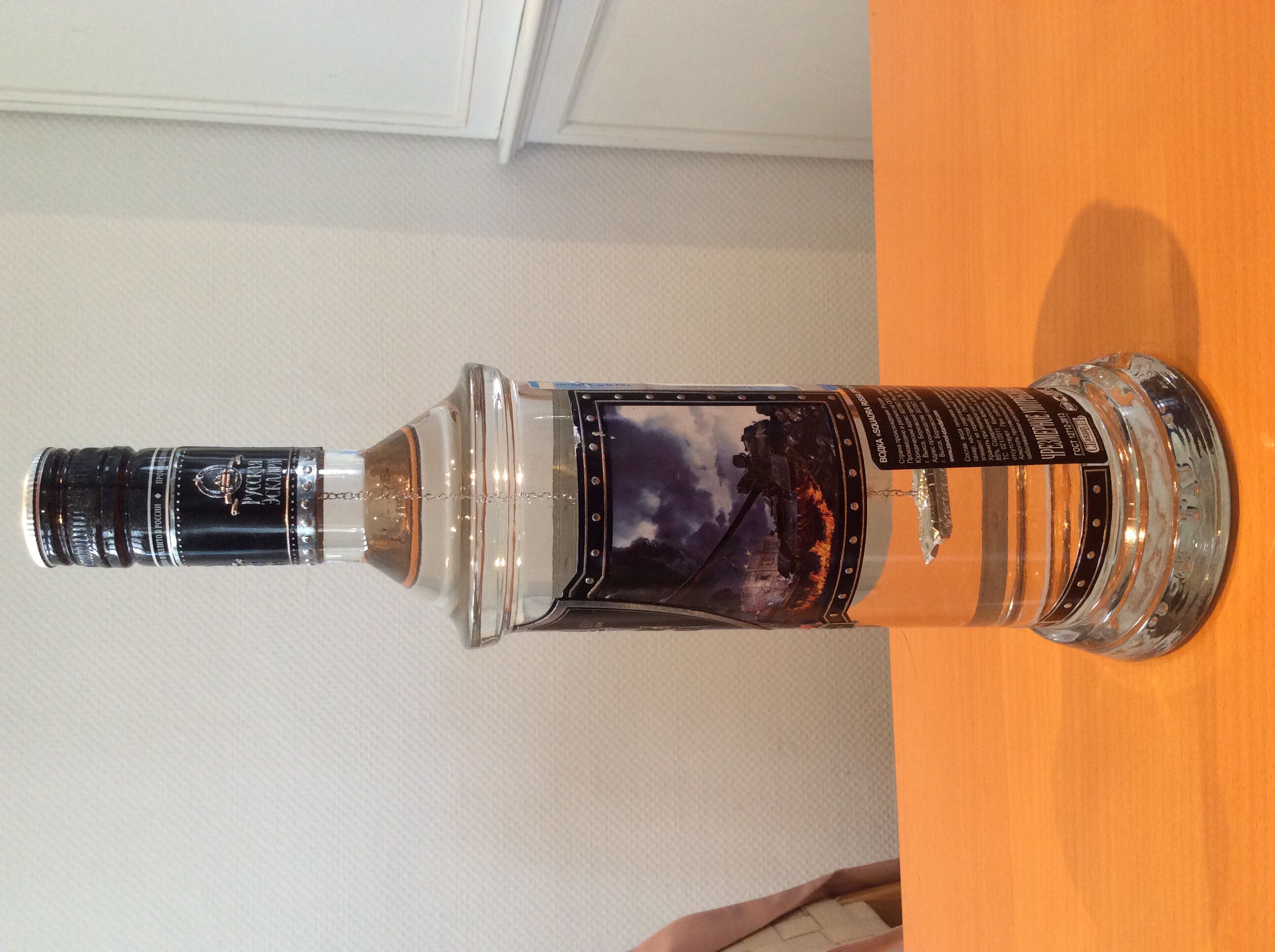 Russkaja Eskadra “Panzer” Silver Vodka 700ml 40% Russia - Standard (700 mL) alcohol collectible [Barcode 4607077864014] - Main Image 2