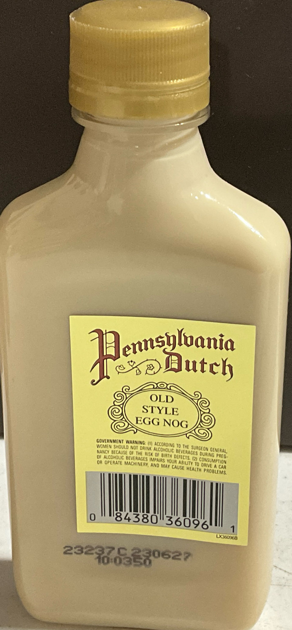 Pennsylvania Dutch Egg Nog - Dairyland (200 mL) alcohol collectible [Barcode 084380360961] - Main Image 2