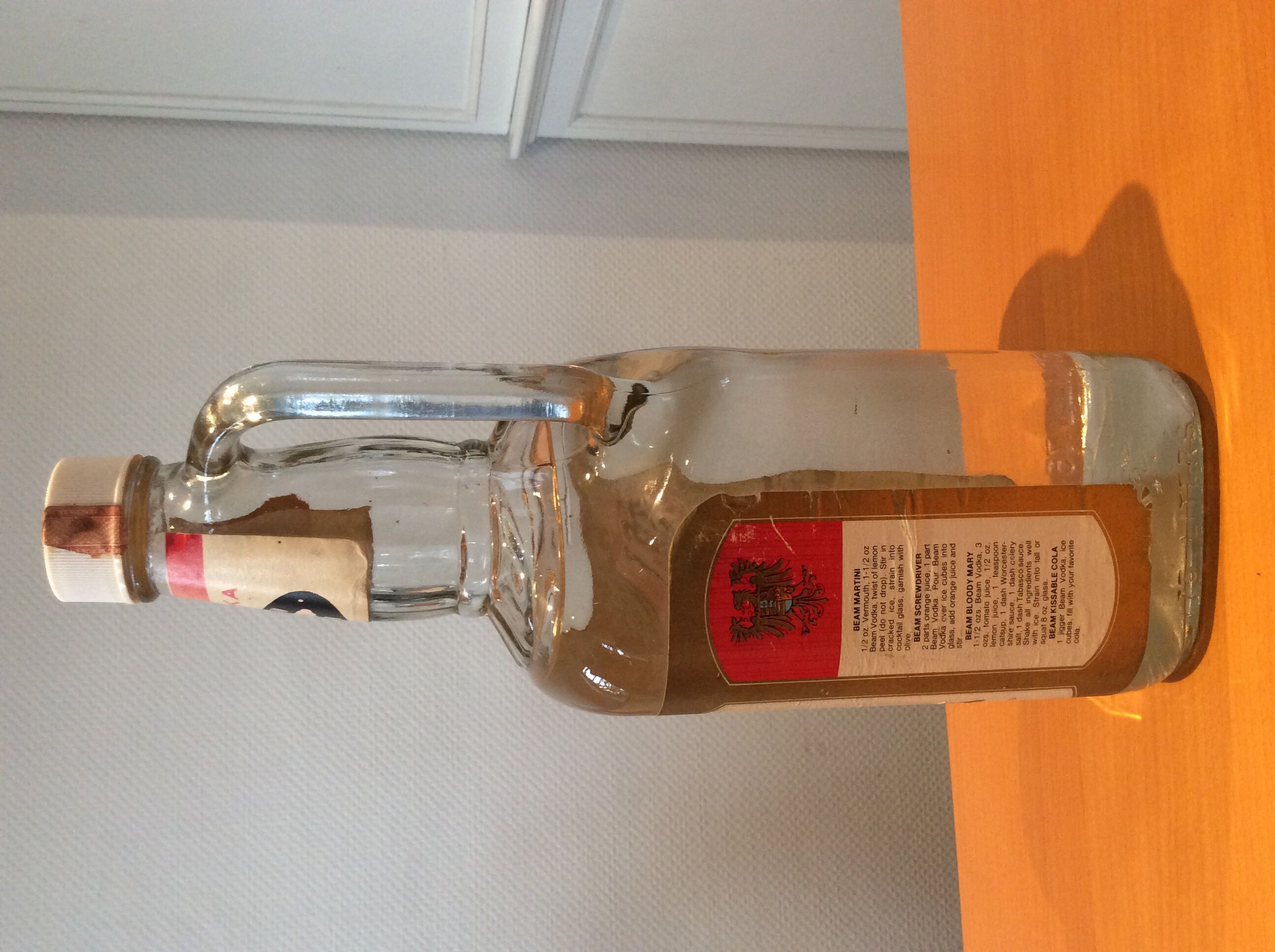 Beam Vodka 1750ml 40% U.S.A - James B. Beam Distilling Co. (1750 mL) alcohol collectible - Main Image 2