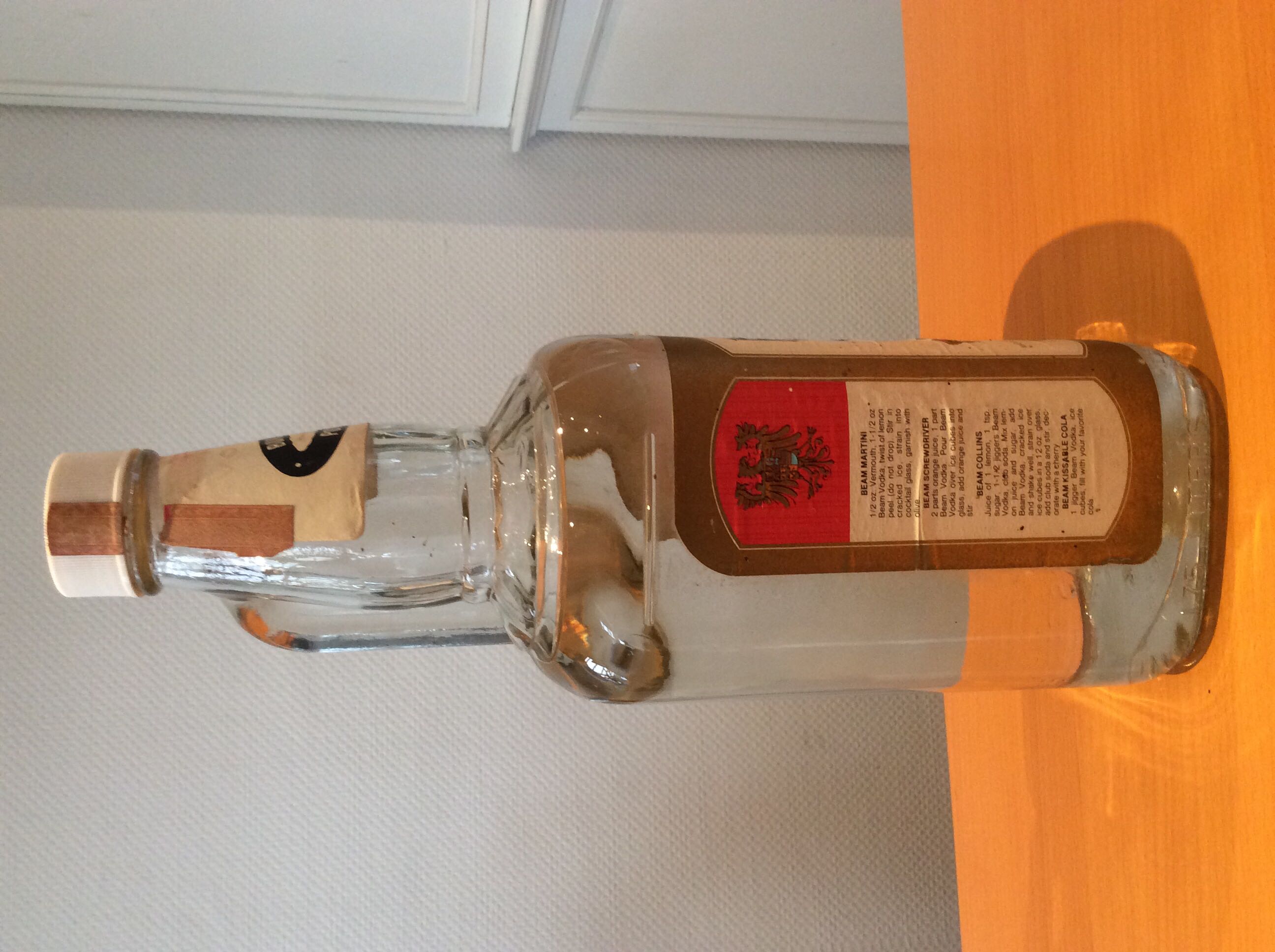 Beam Vodka 1750ml 40% U.S.A - James B. Beam Distilling Co. (1750 mL) alcohol collectible - Main Image 4