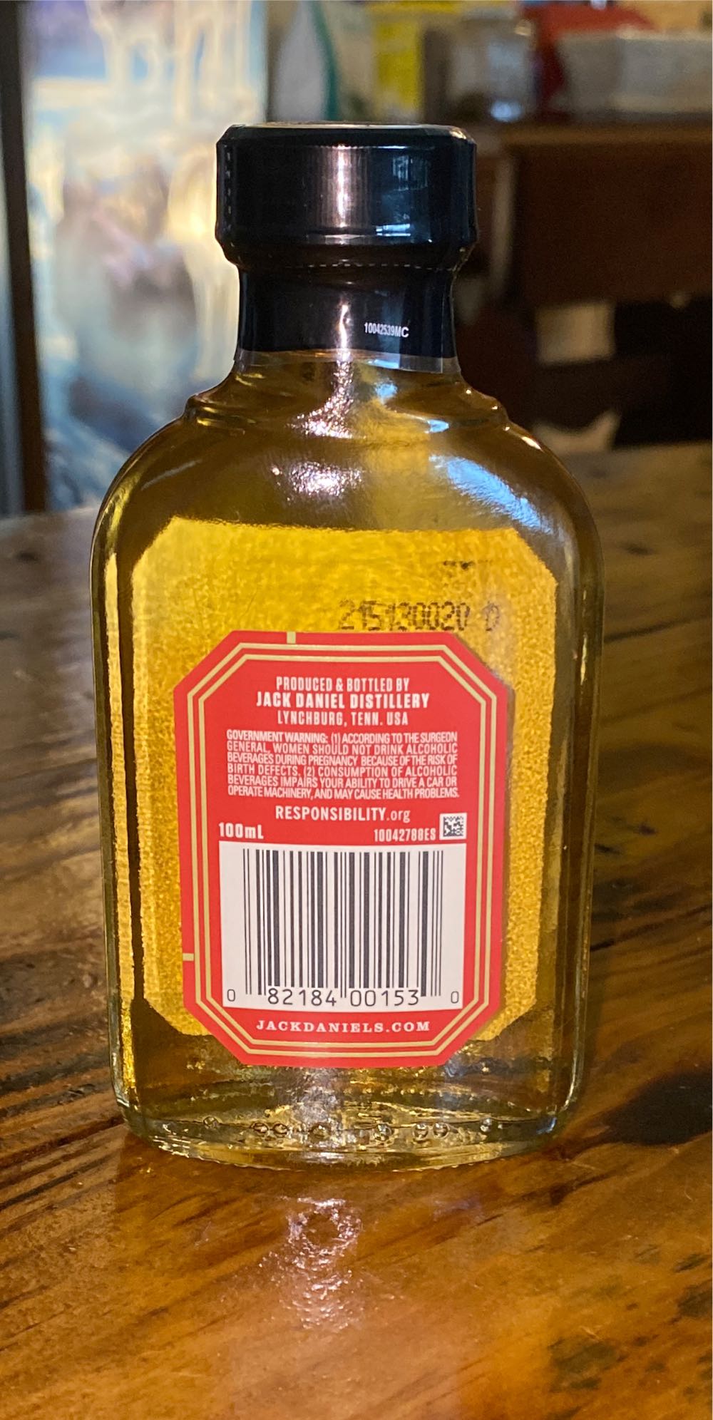 Fire - Jack Daniel’s Distillery, Lynchburg, TN (100 mL) alcohol collectible [Barcode 082184001530] - Main Image 2