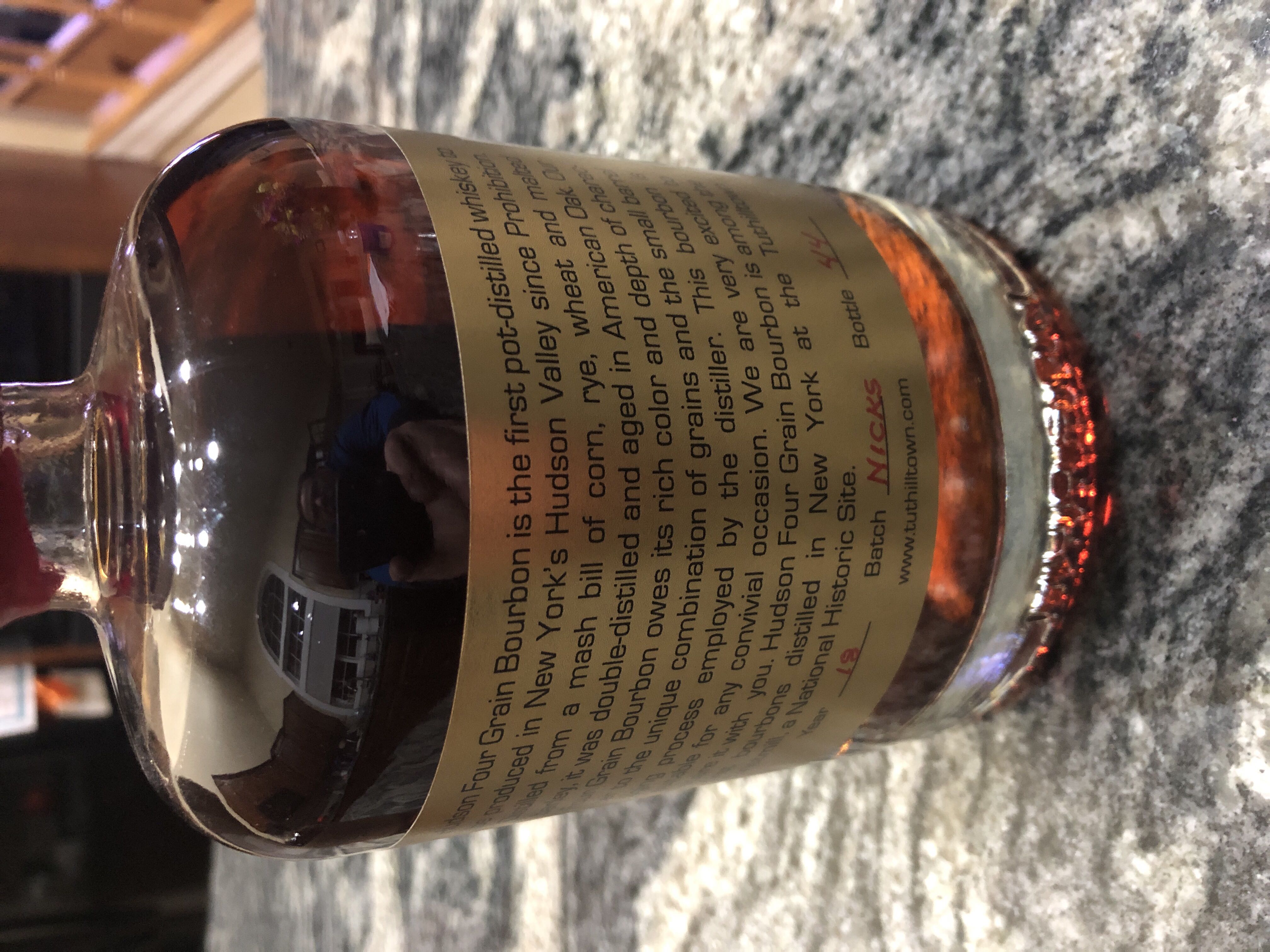 Hudson 4 Grain Bourbon - Tuthilltown Spirits, Gardiner, NY (750 mL) alcohol collectible [Barcode 813715021358] - Main Image 2