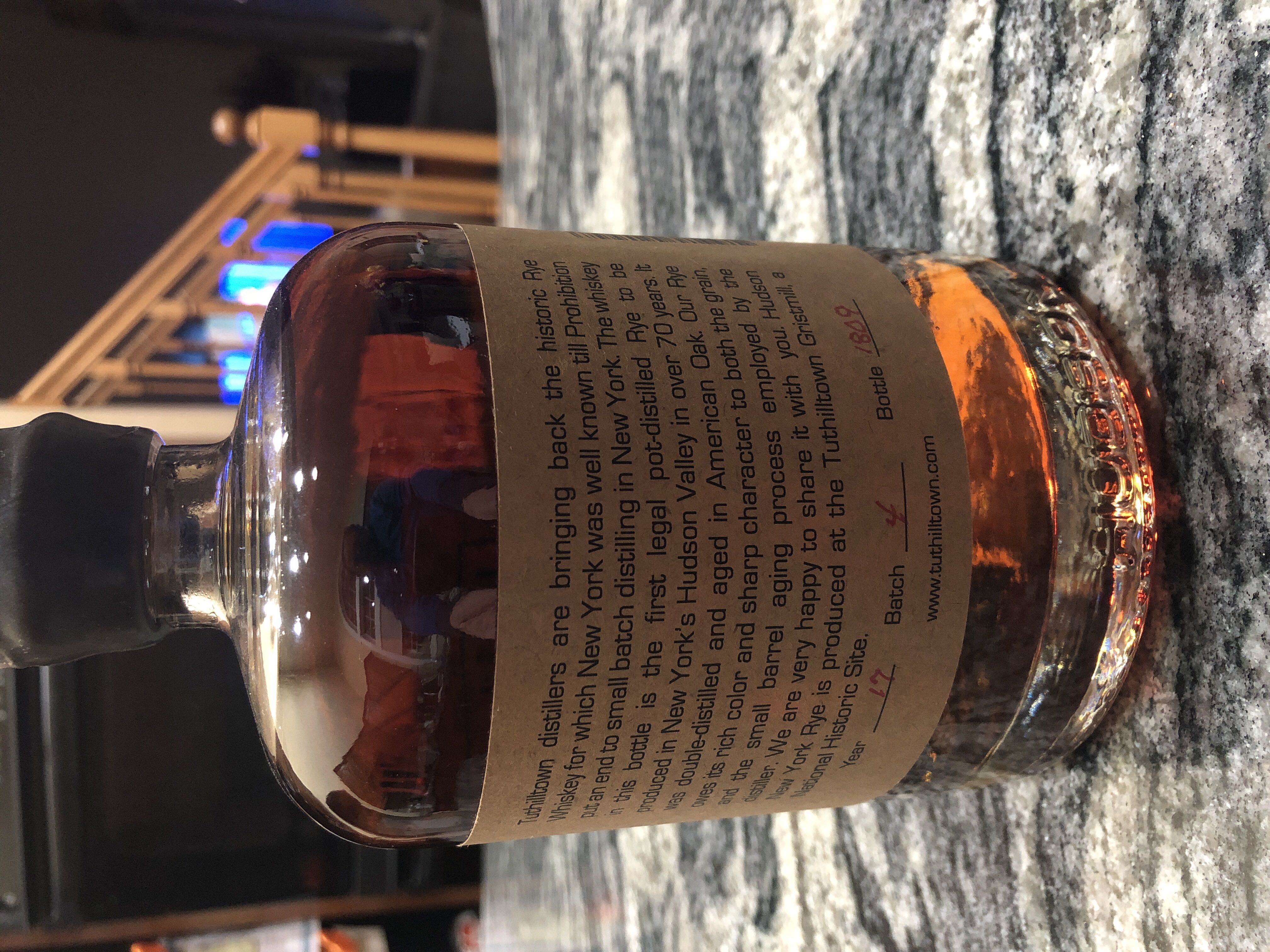 Hudson Whiskey - Tuthilltown Spirits, Gardiner, NY (750 mL) alcohol collectible [Barcode 813715020948] - Main Image 2