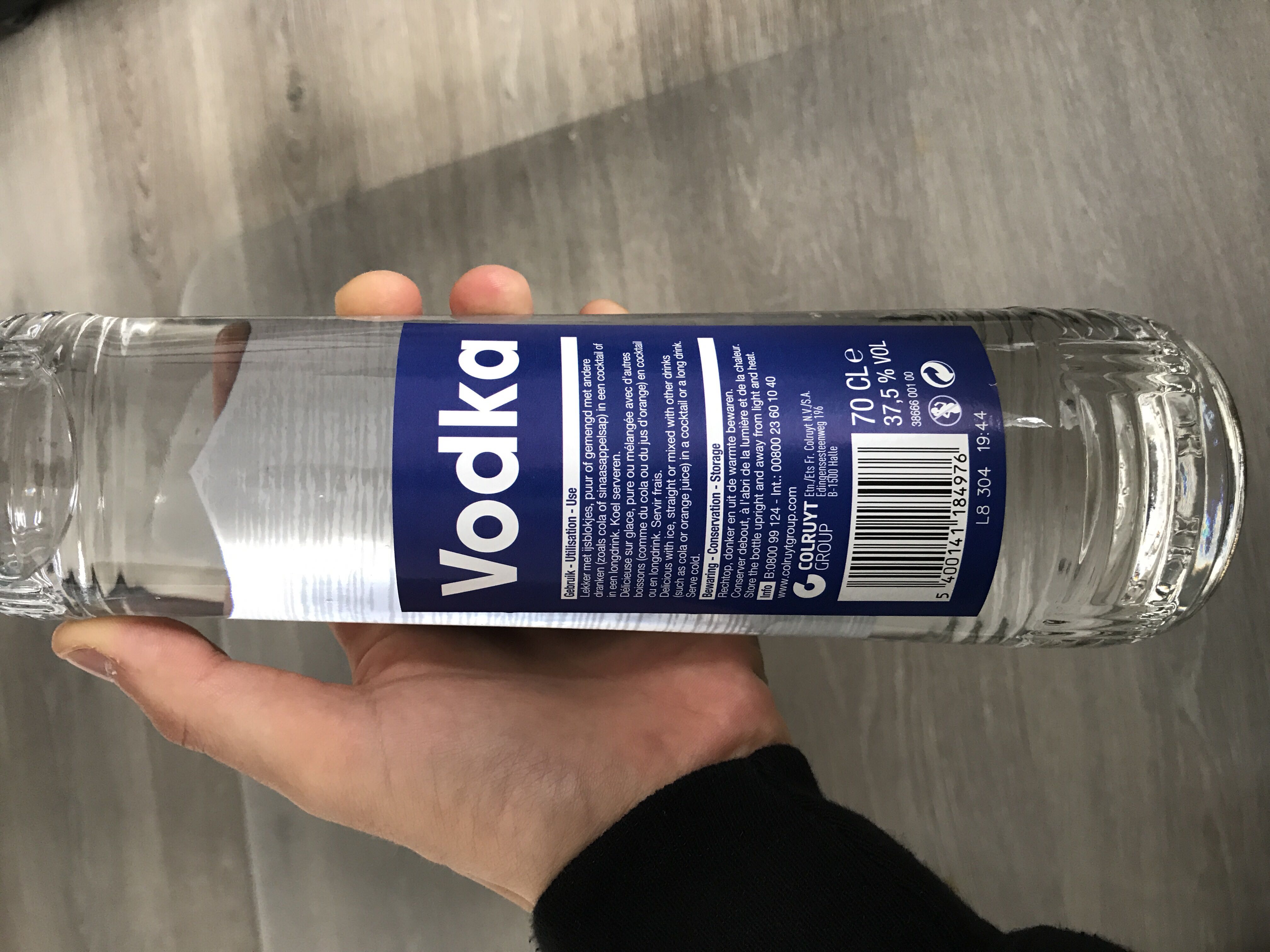 Vodka - Everyday (700 mL) alcohol collectible [Barcode 5400141184976] - Main Image 2