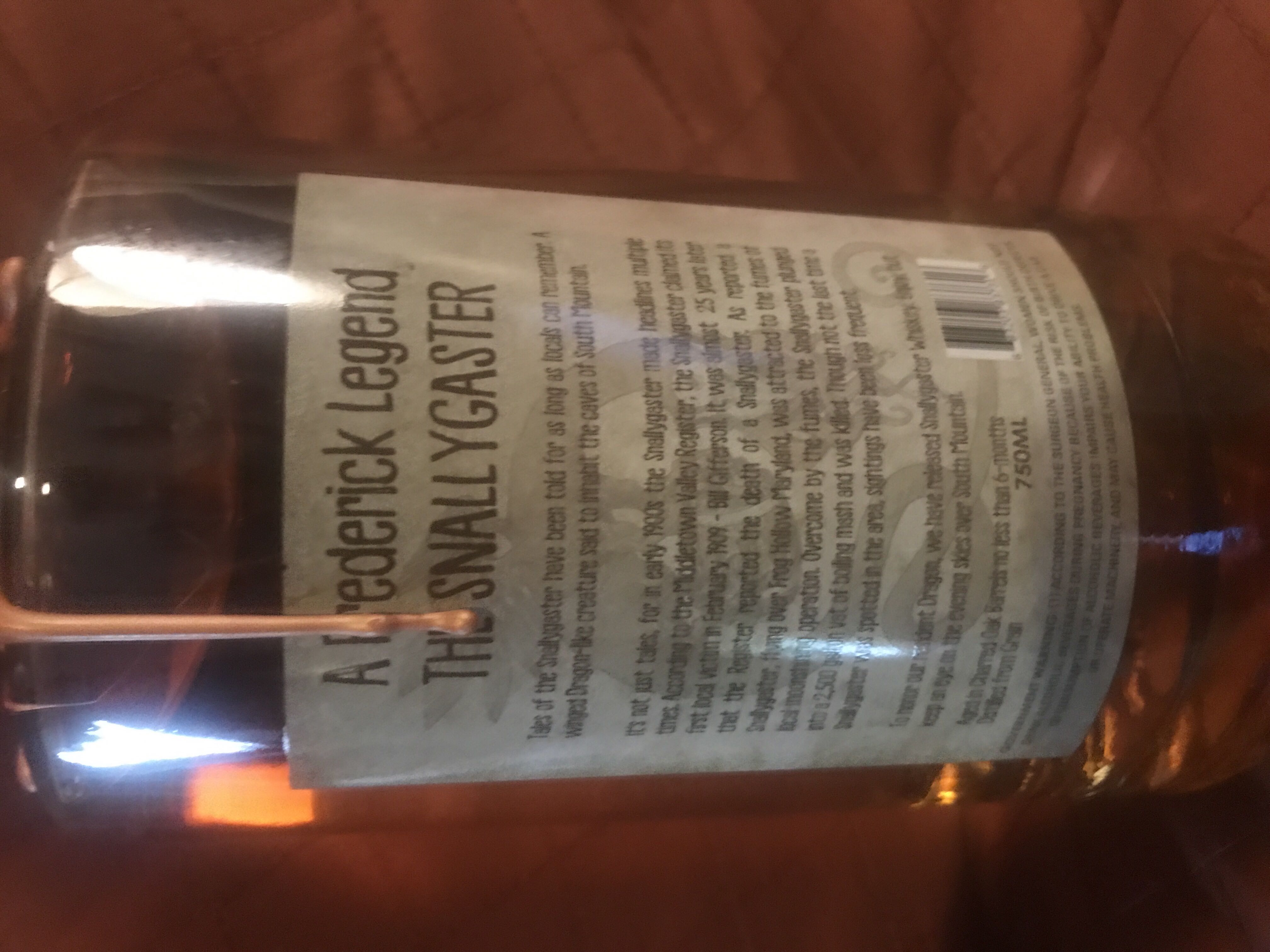 Dragon Distillery Snallygaster Blended Whiskey  - Dragon Distillery (750 mL) alcohol collectible - Main Image 2