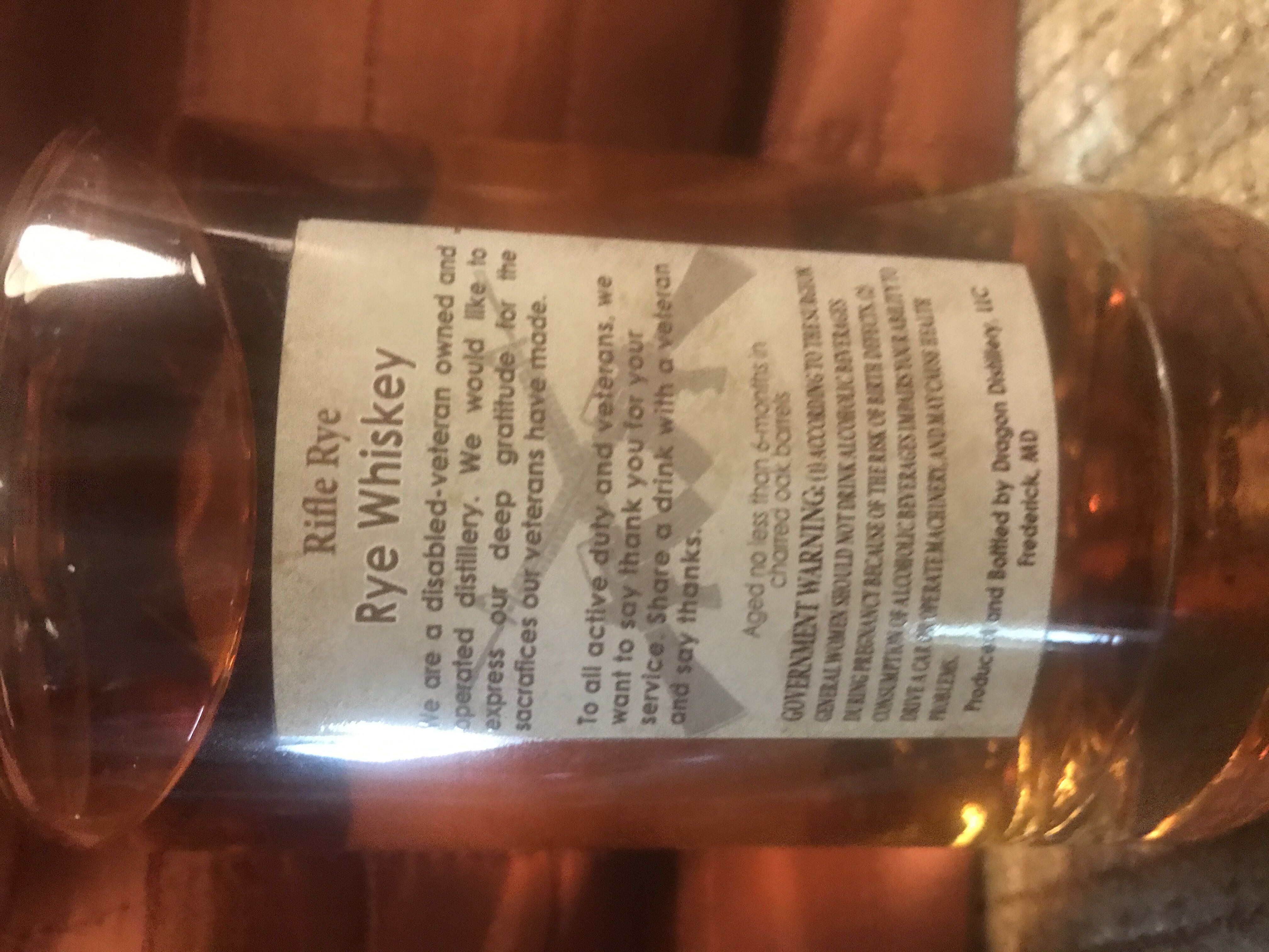 Dragon Distillery Rifle Rye - Dragon Distillery (375 mL) alcohol collectible - Main Image 2