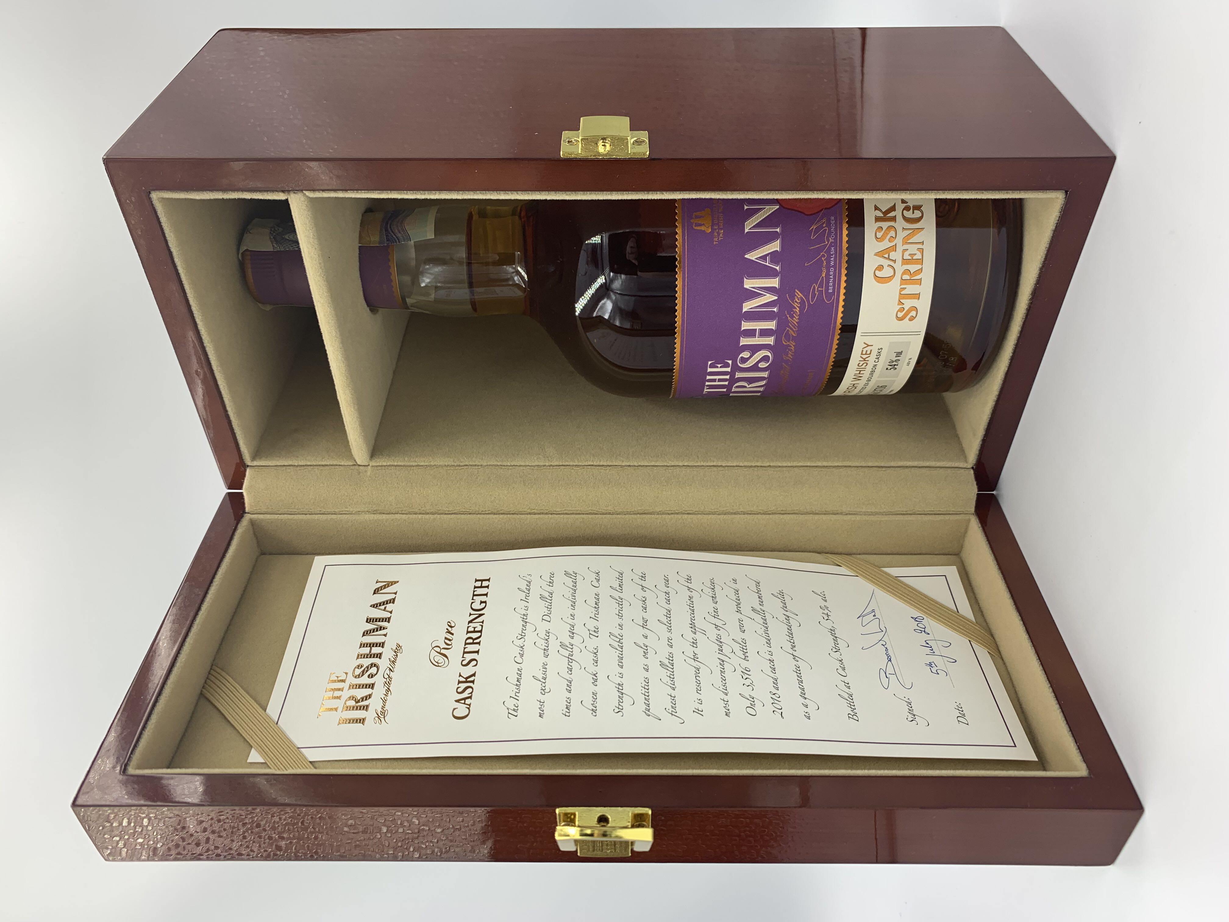 The Irishman Cask Strength 54% - Under Bond, Walsh Whiskey Distillery LTD, Ireland (700 mL) alcohol collectible [Barcode 5099811906095] - Main Image 2