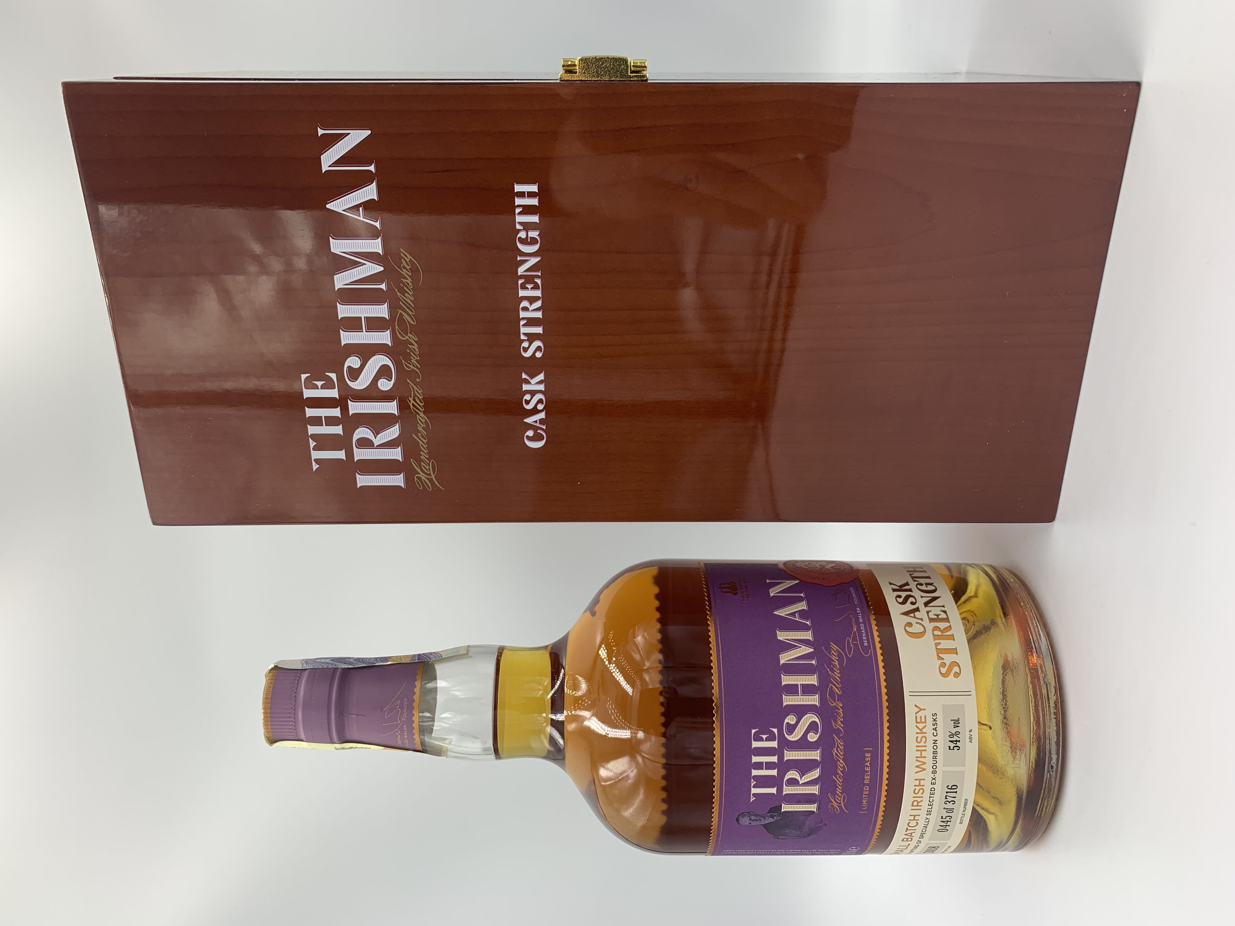 The Irishman Cask Strength 54% - Under Bond, Walsh Whiskey Distillery LTD, Ireland (700 mL) alcohol collectible [Barcode 5099811906095] - Main Image 4