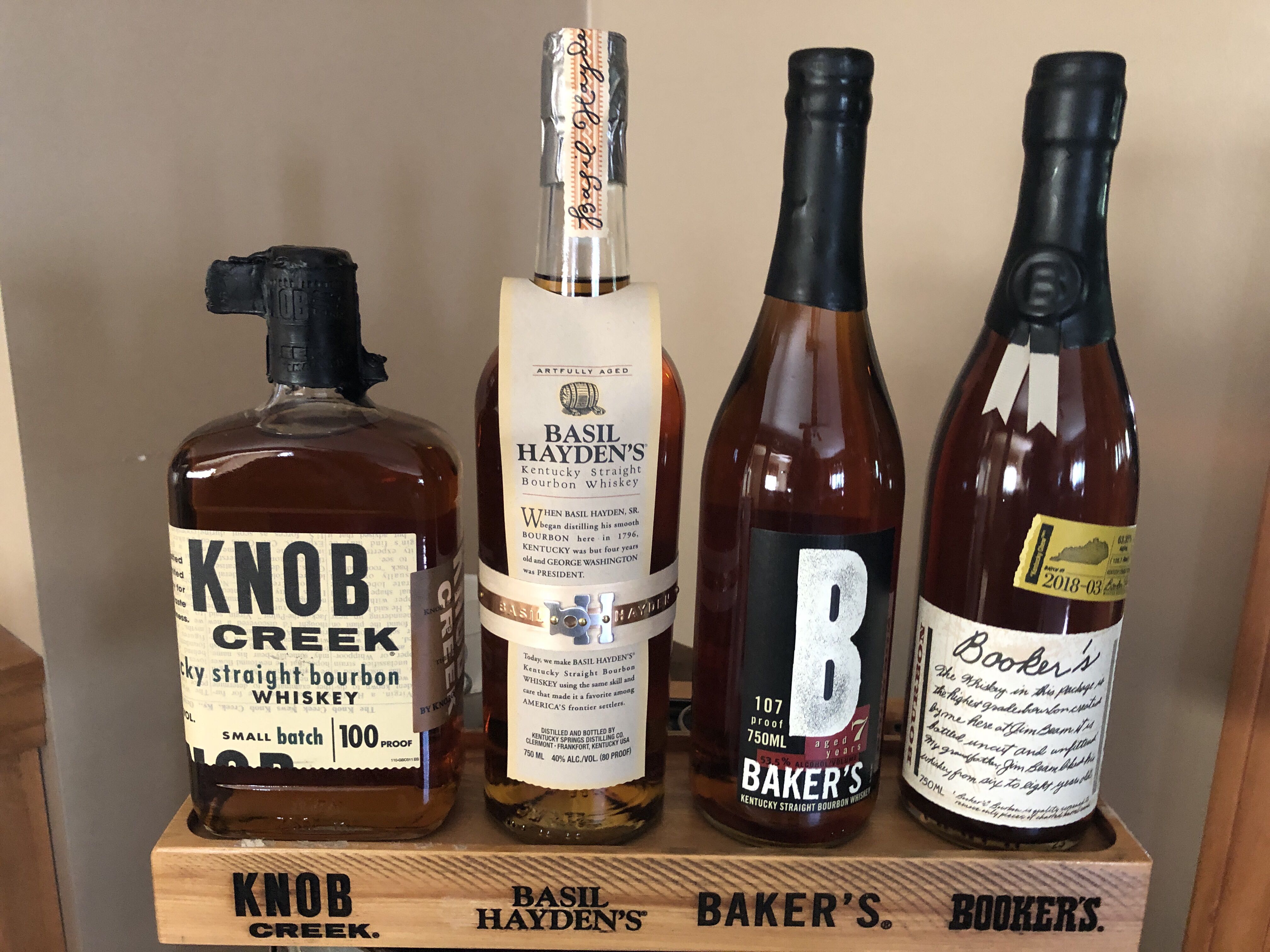 Jim Beam Small Batch 4 Bottle Set - Jim Beam (750 mL) alcohol collectible [Barcode 080686000051] - Main Image 2