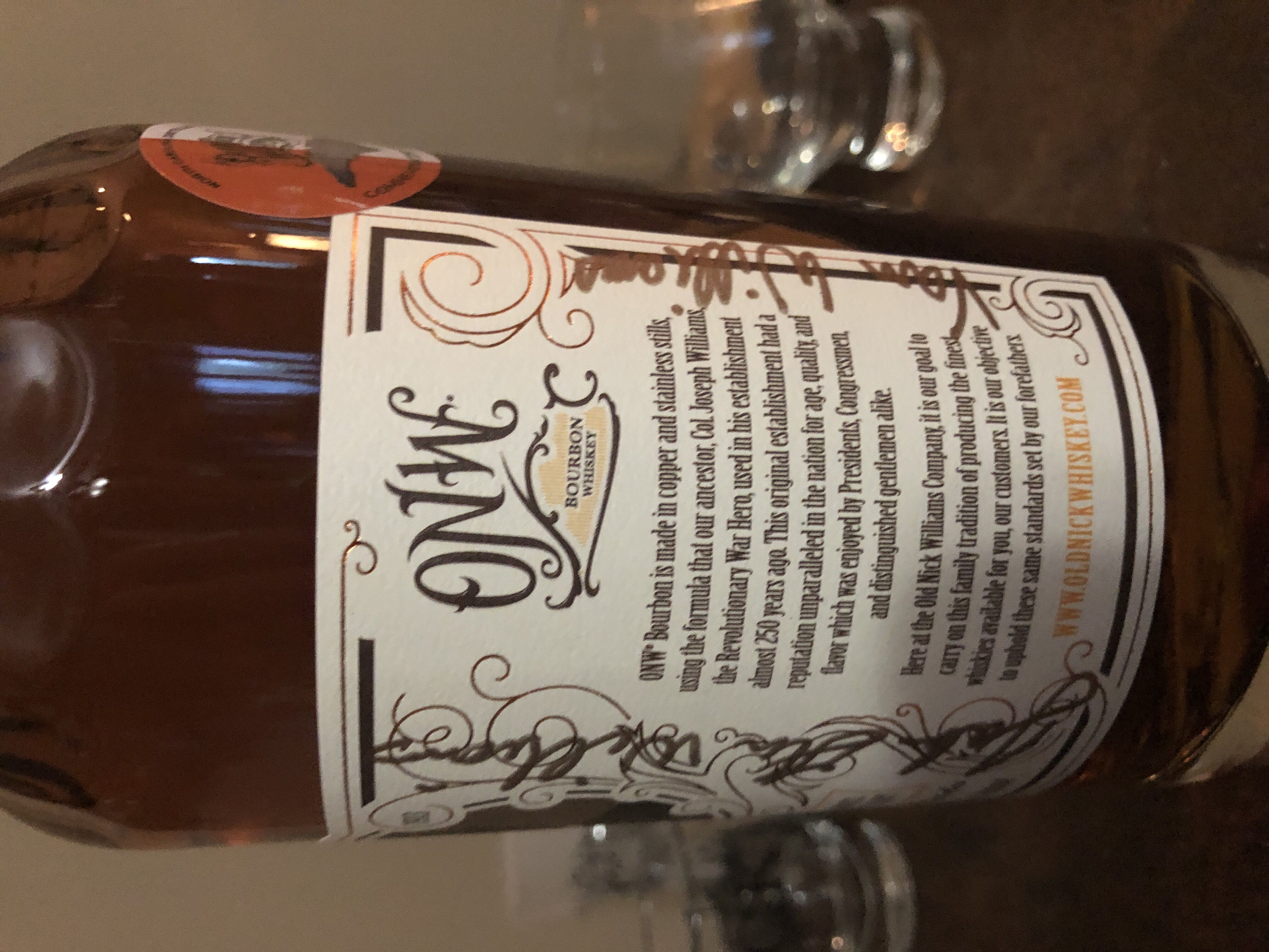 Old Nick Williams Bourbon  - Old Nick Williams (750 mL) alcohol collectible [Barcode 860153000223] - Main Image 3