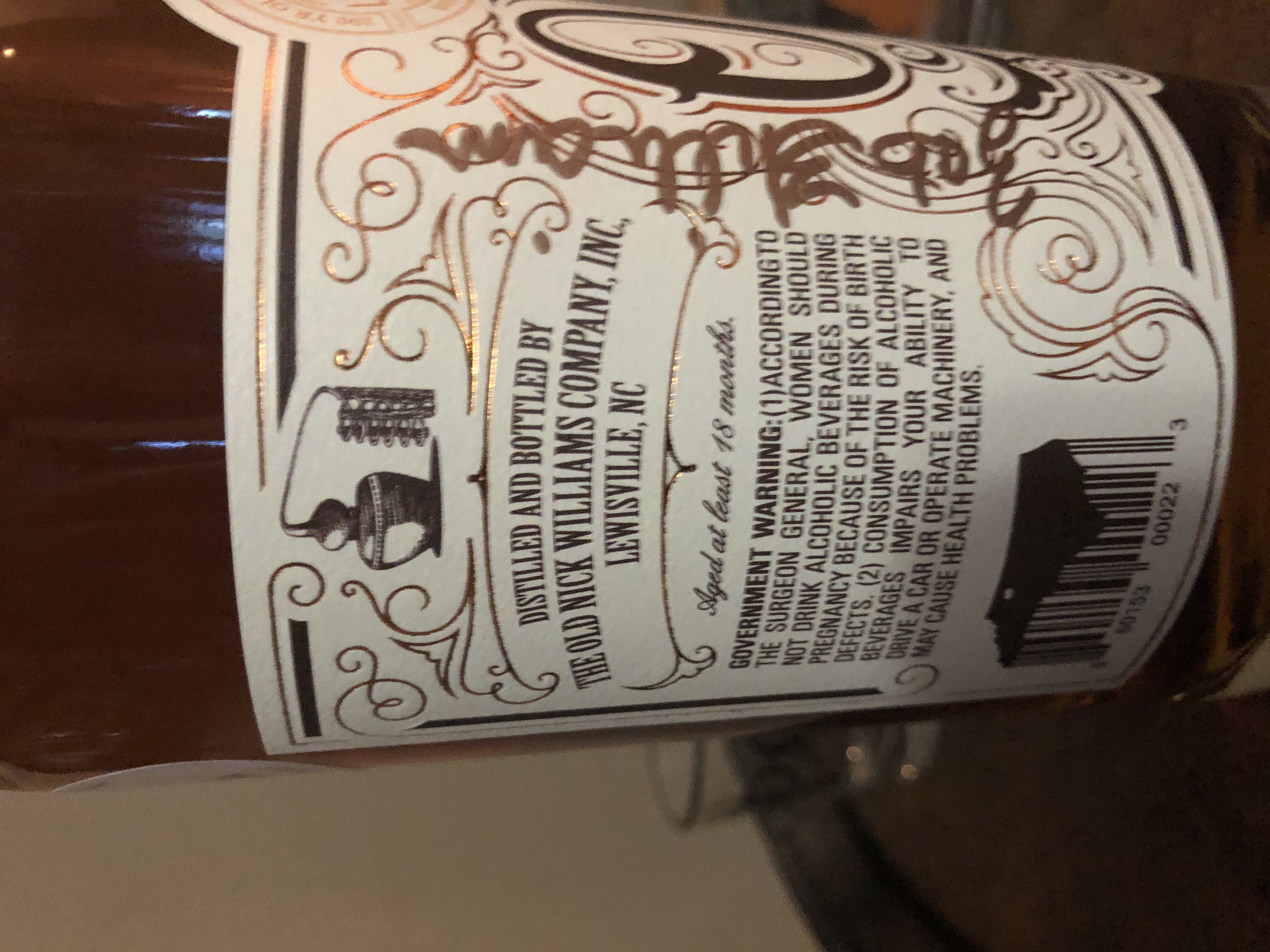 Old Nick Williams Bourbon  - Old Nick Williams (750 mL) alcohol collectible [Barcode 860153000223] - Main Image 4