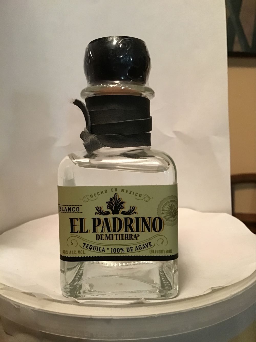 El Padrino De Mi Tierra Blanco  - Mexcor Inc. (50 mL) alcohol collectible - Main Image 2