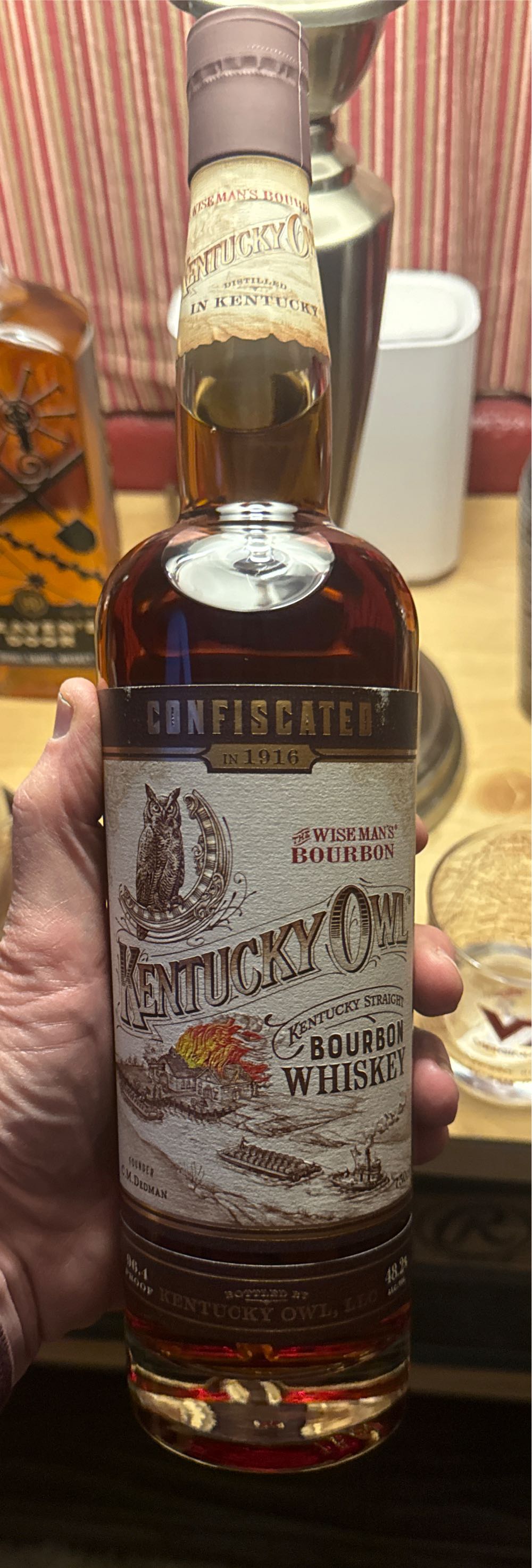 Kentucky Owl Confiscated - Kentucky Owl LLC (750mL) alcohol collectible [Barcode 857361007052] - Main Image 4