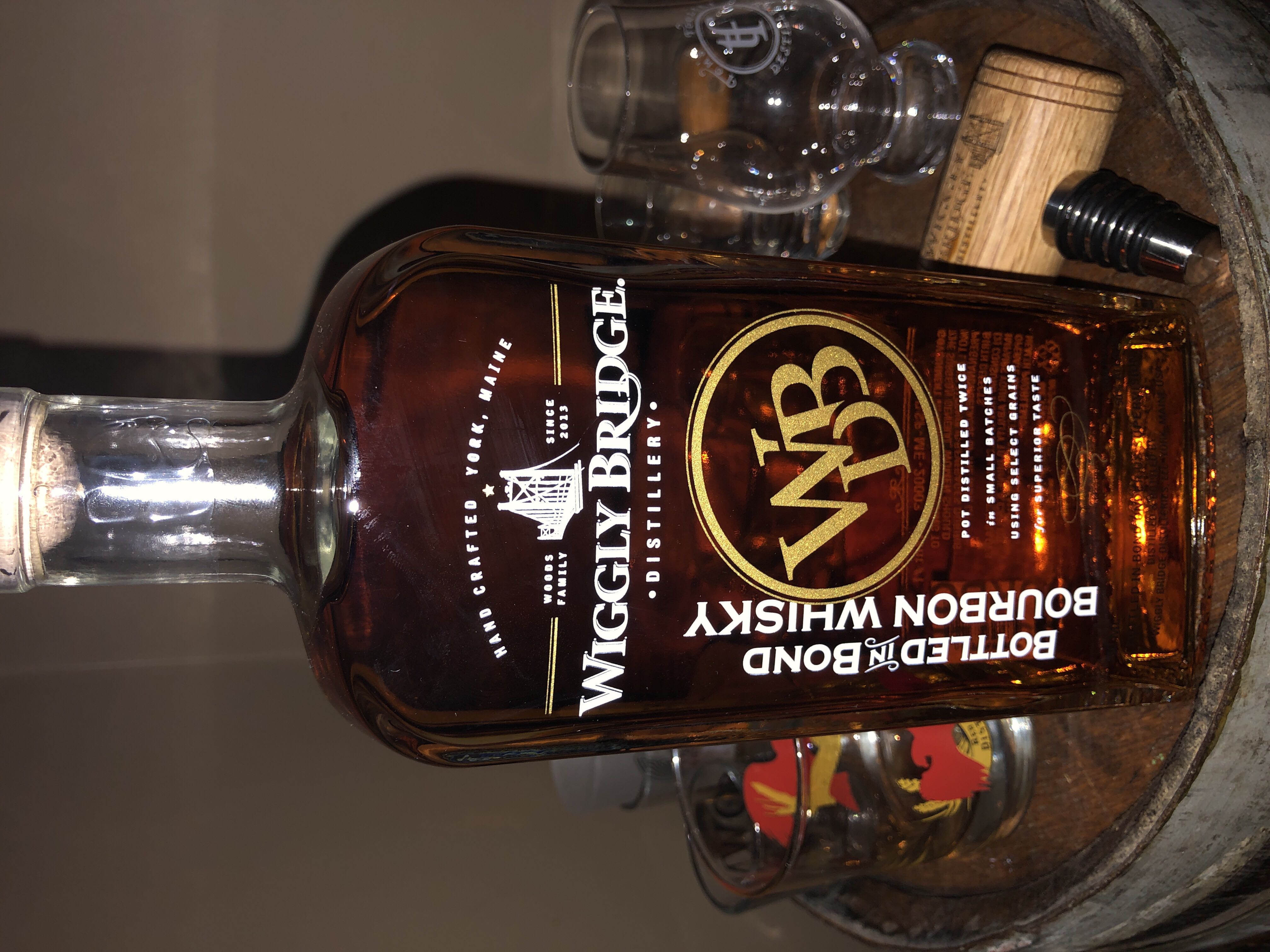 Wiggly Bridge Bottled In Bond - Wiggly Bridge Distillery (750 mL) alcohol collectible [Barcode 720189838101] - Main Image 1