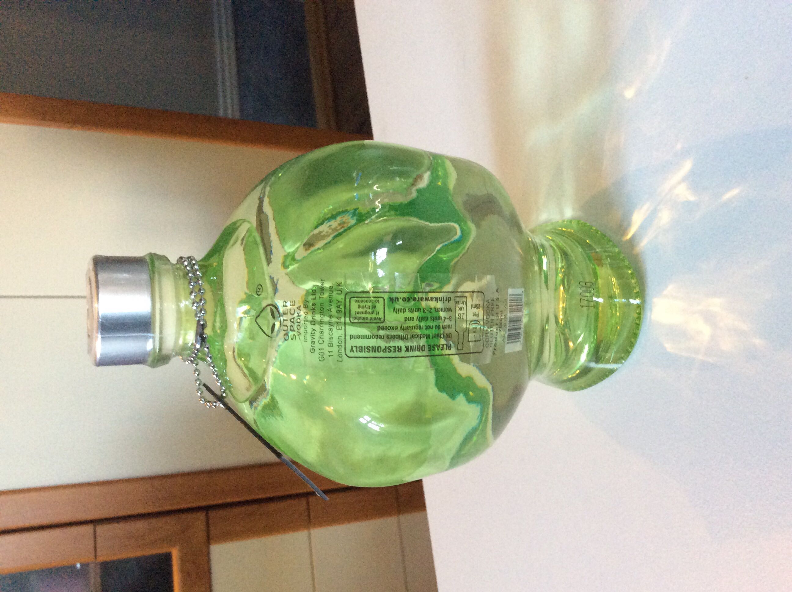 Outer Space Vodka 700ml 40% USA - Outer Space Vodka (700 mL) alcohol collectible [Barcode 085316852918] - Main Image 3