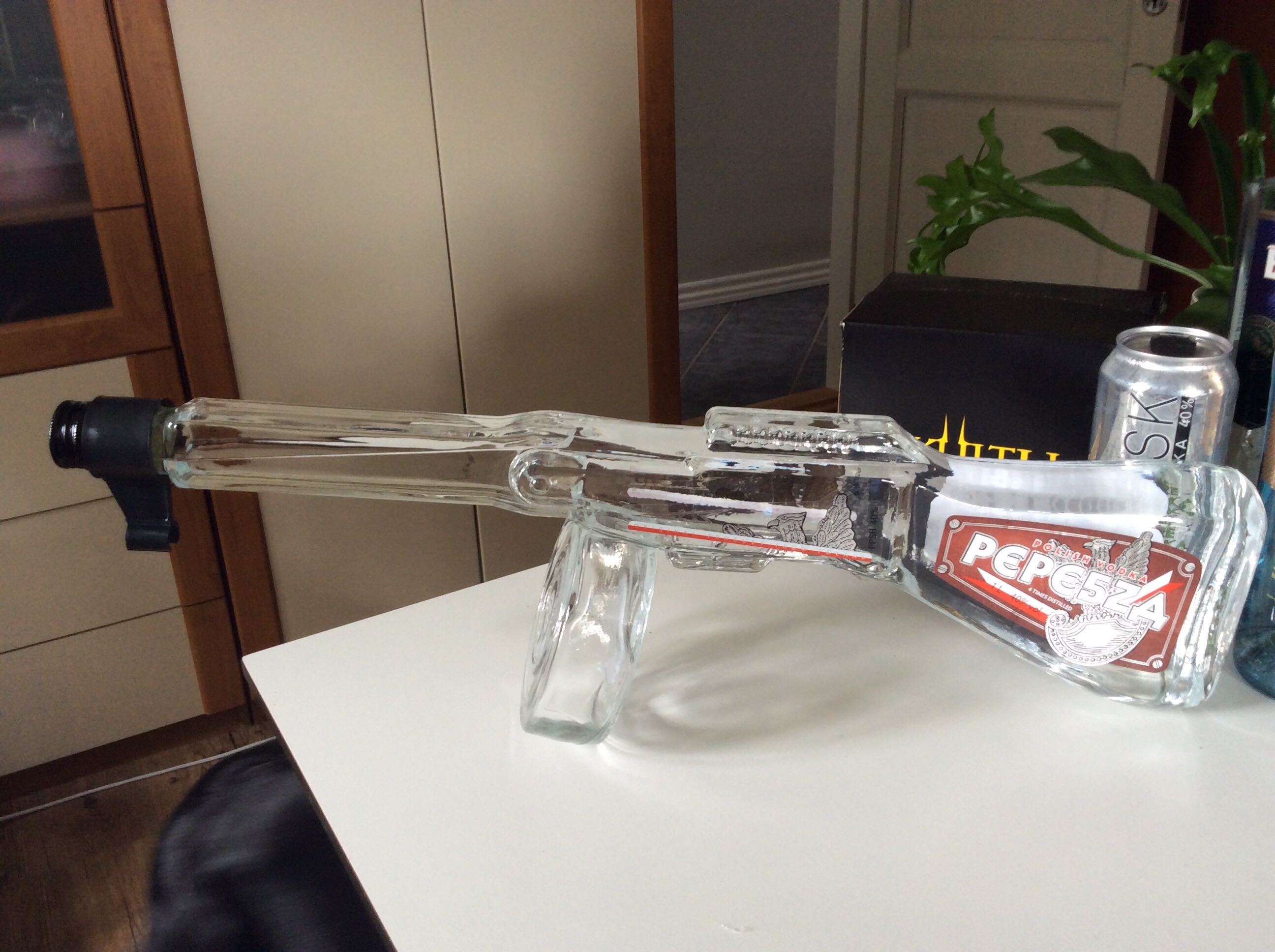 Pepe5za Vodka 1000ml 40% Poland - Bartex Bartol (1000 mL) alcohol collectible [Barcode 5901617008593] - Main Image 3