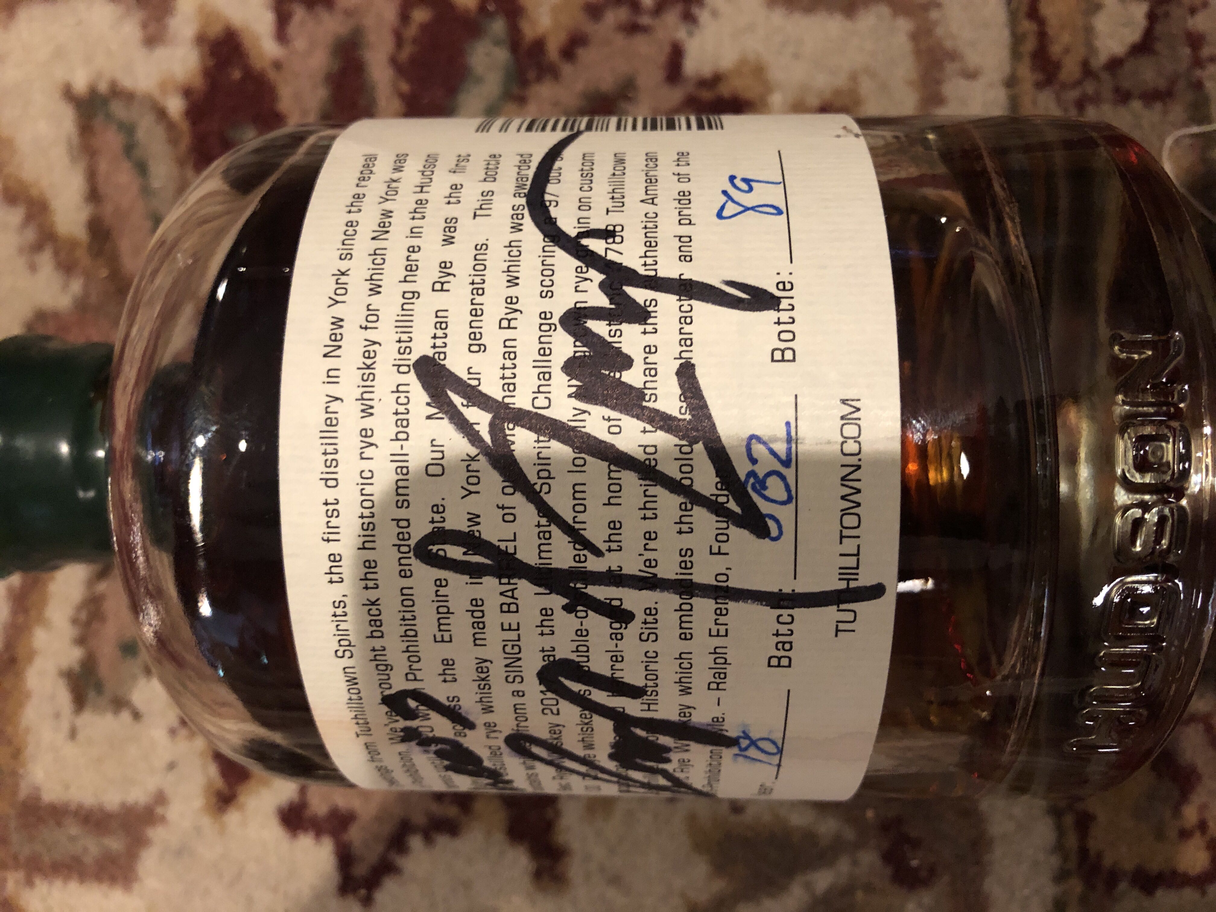 Hudson Manhattan Rye - Tuthilltown Spirits, Gardiner, NY (750 mL) alcohol collectible [Barcode 813715021433] - Main Image 2