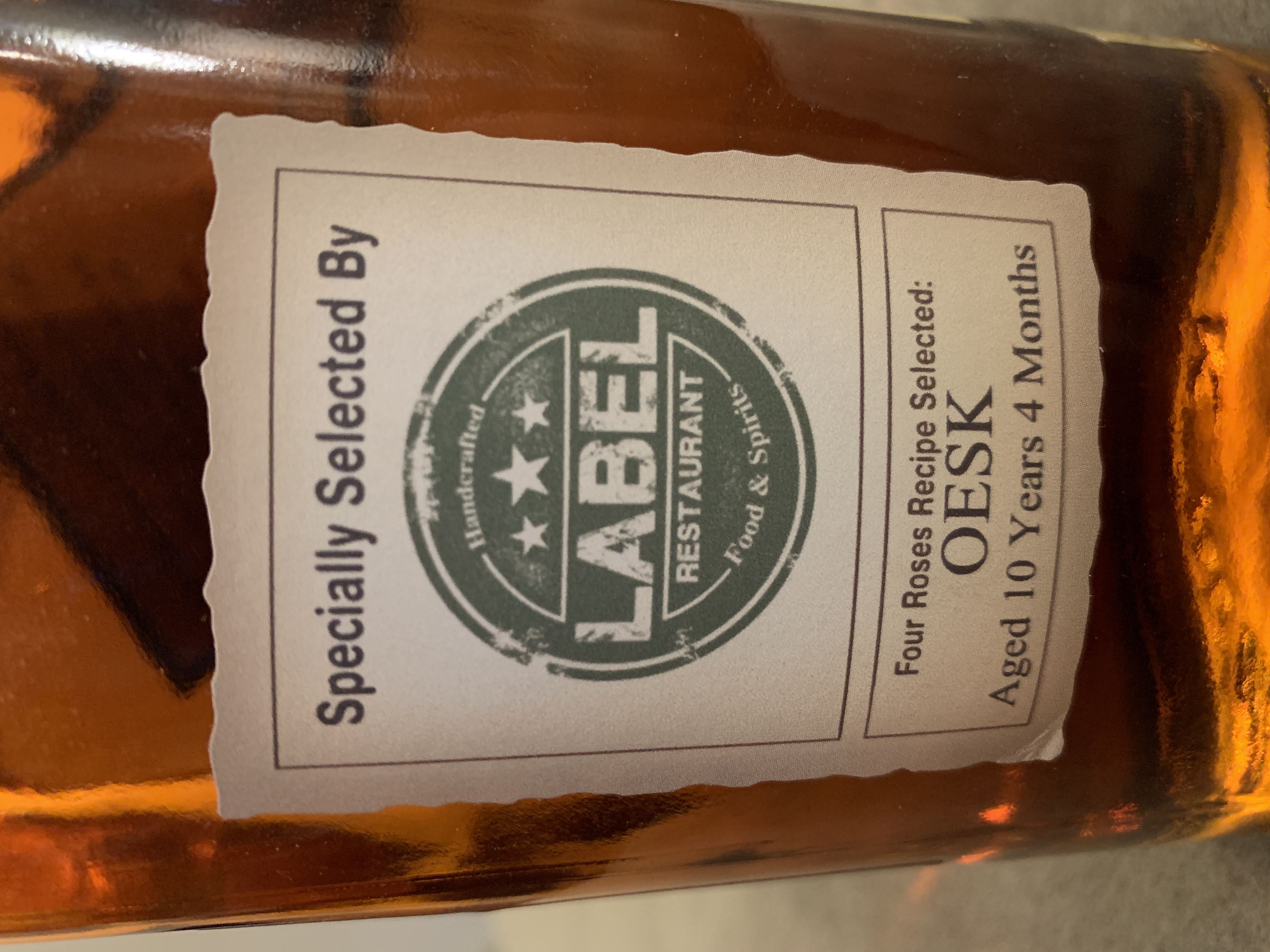 Single Barrel Barrel Strength OBSF - Four Roses Distillery LLC (Lawrenceburg, Kentucky) (750 mL) alcohol collectible [Barcode 040063400294] - Main Image 3