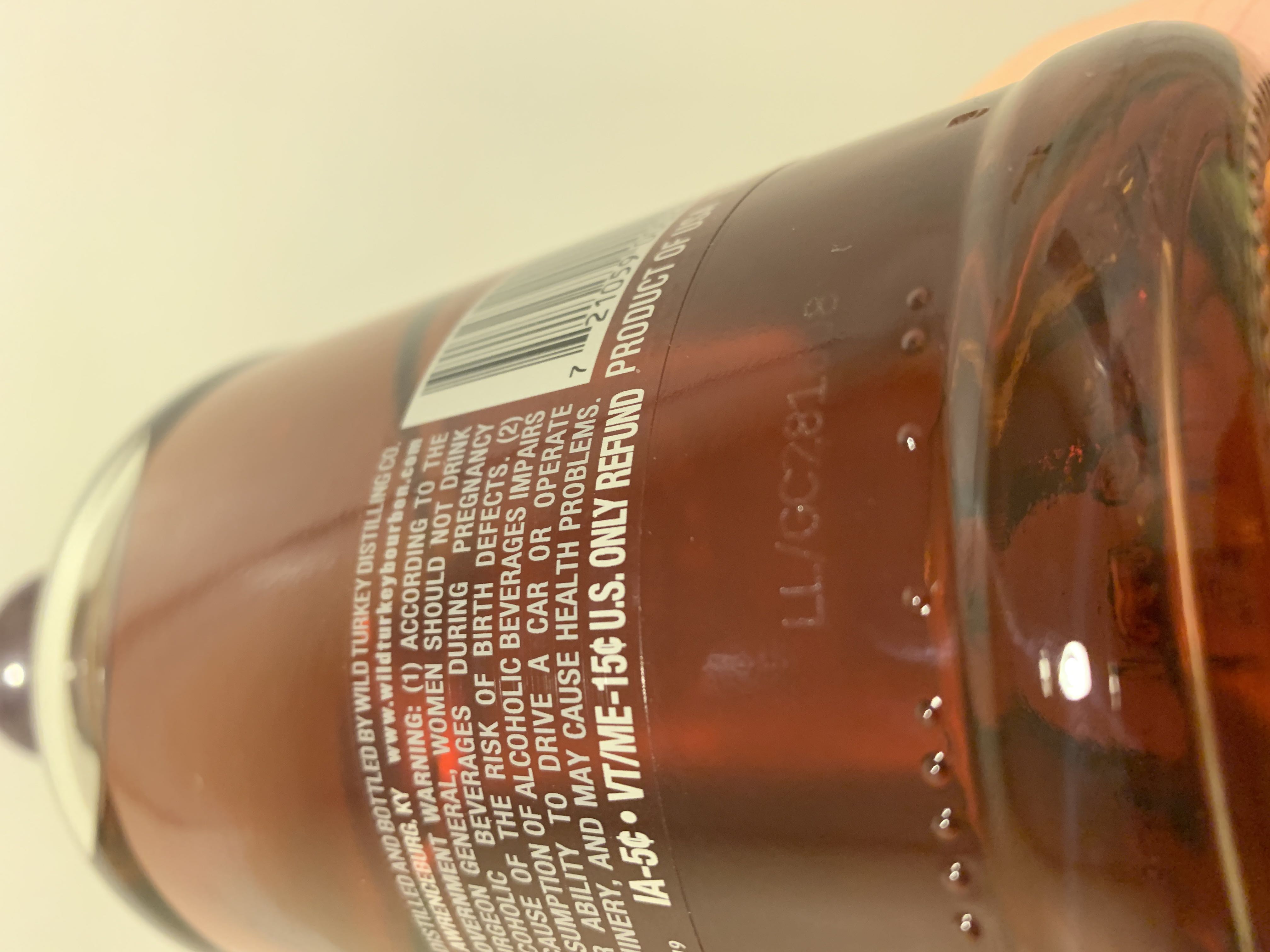 Wild Turkey Rare Breed Barrel Proof - Wild Turkey Distilling Co., Lawrenceburg, KY (750 mL) alcohol collectible [Barcode 721059000222] - Main Image 3