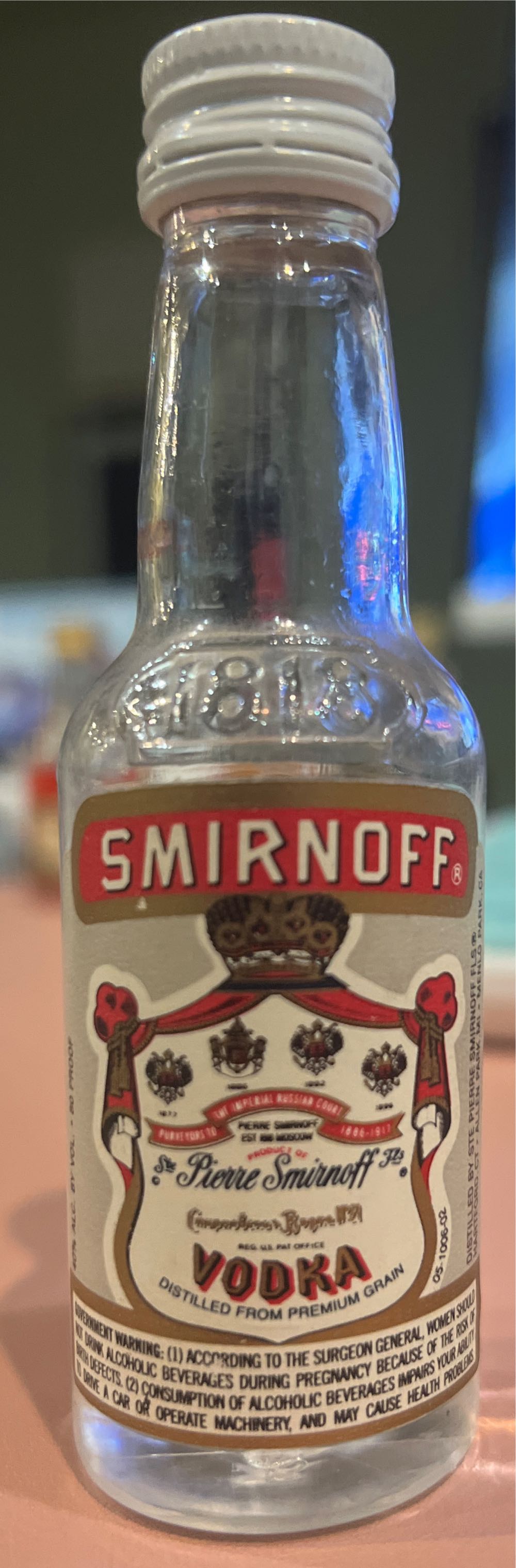 Smirnoff  (50 mL) alcohol collectible - Main Image 2