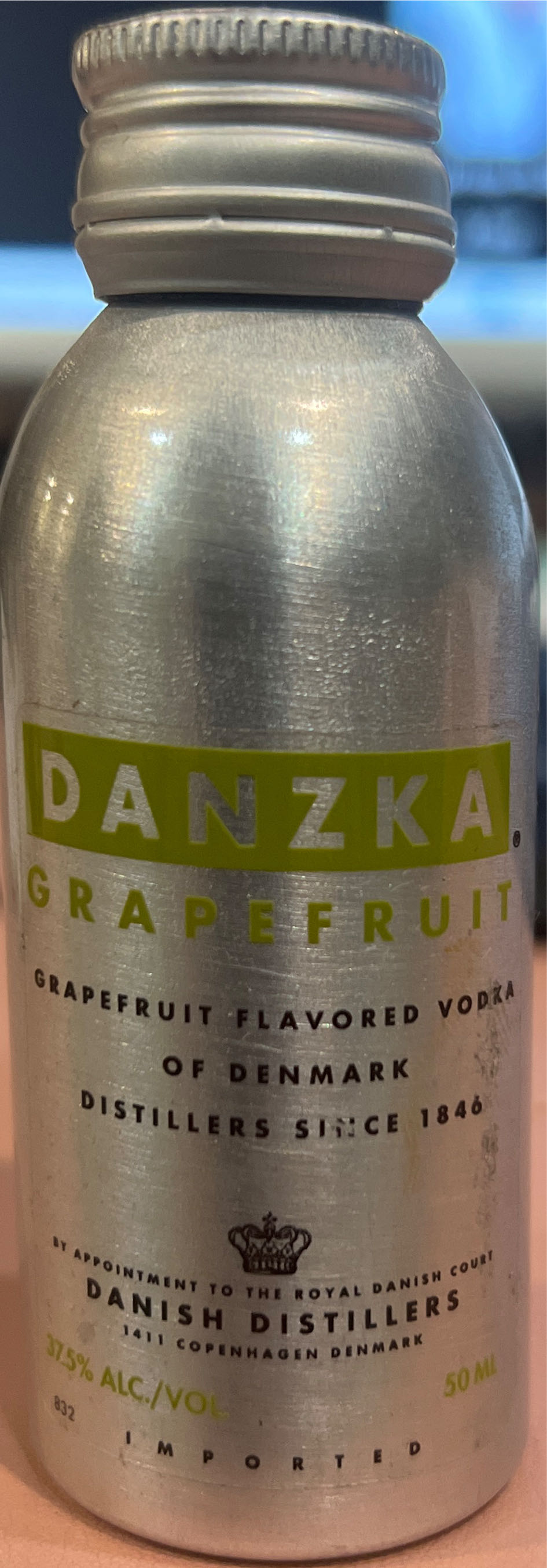 Danzka Grapefruit  (50 mL) alcohol collectible - Main Image 2