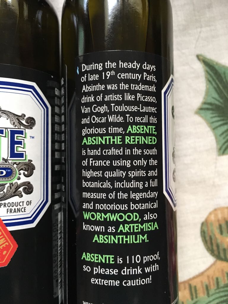 Absinthe - Crillon Importers LTD (100mL) alcohol collectible [Barcode 689768217006] - Main Image 2