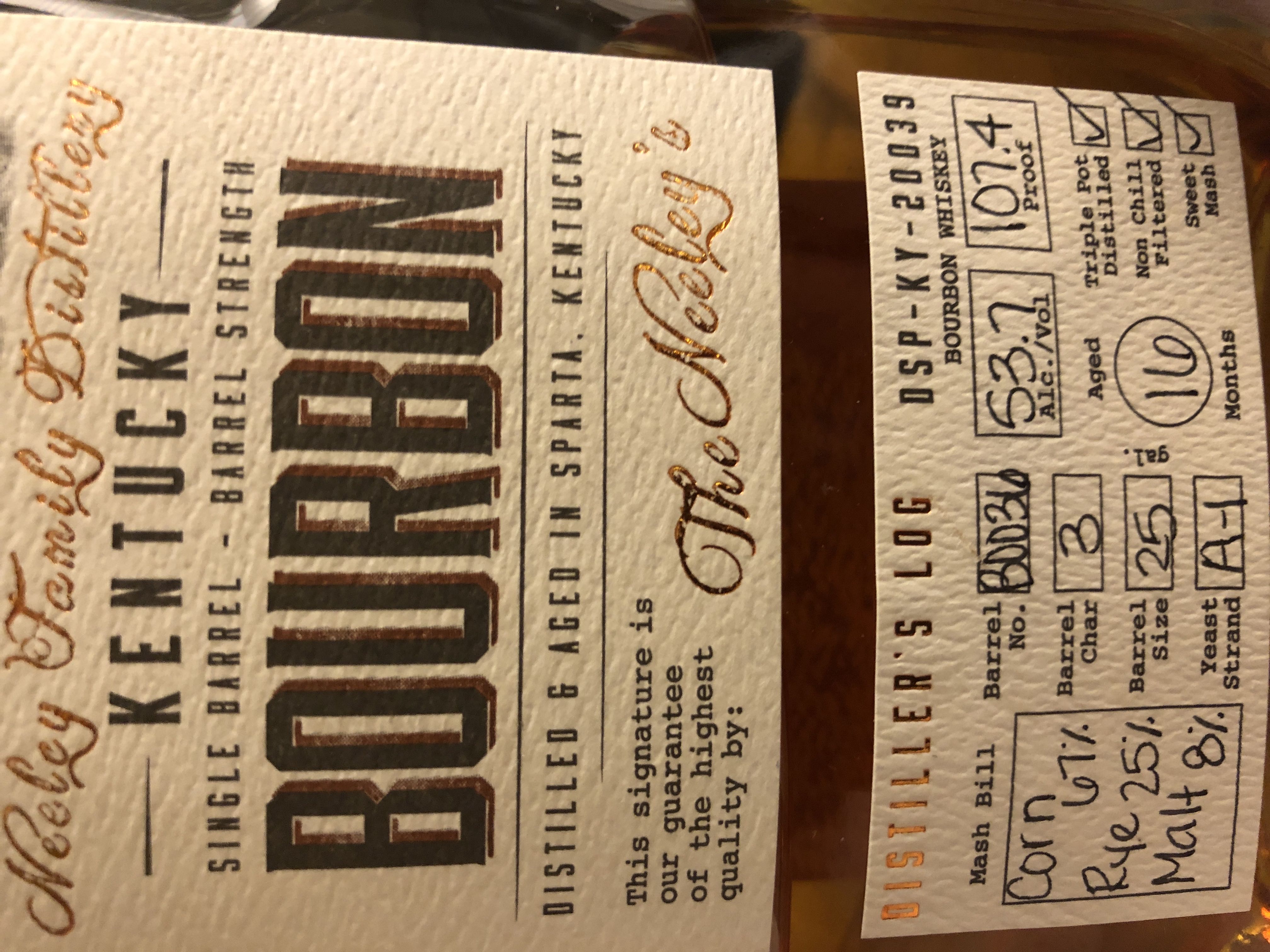 Neeley Family Distillery  alcohol collectible - Main Image 2