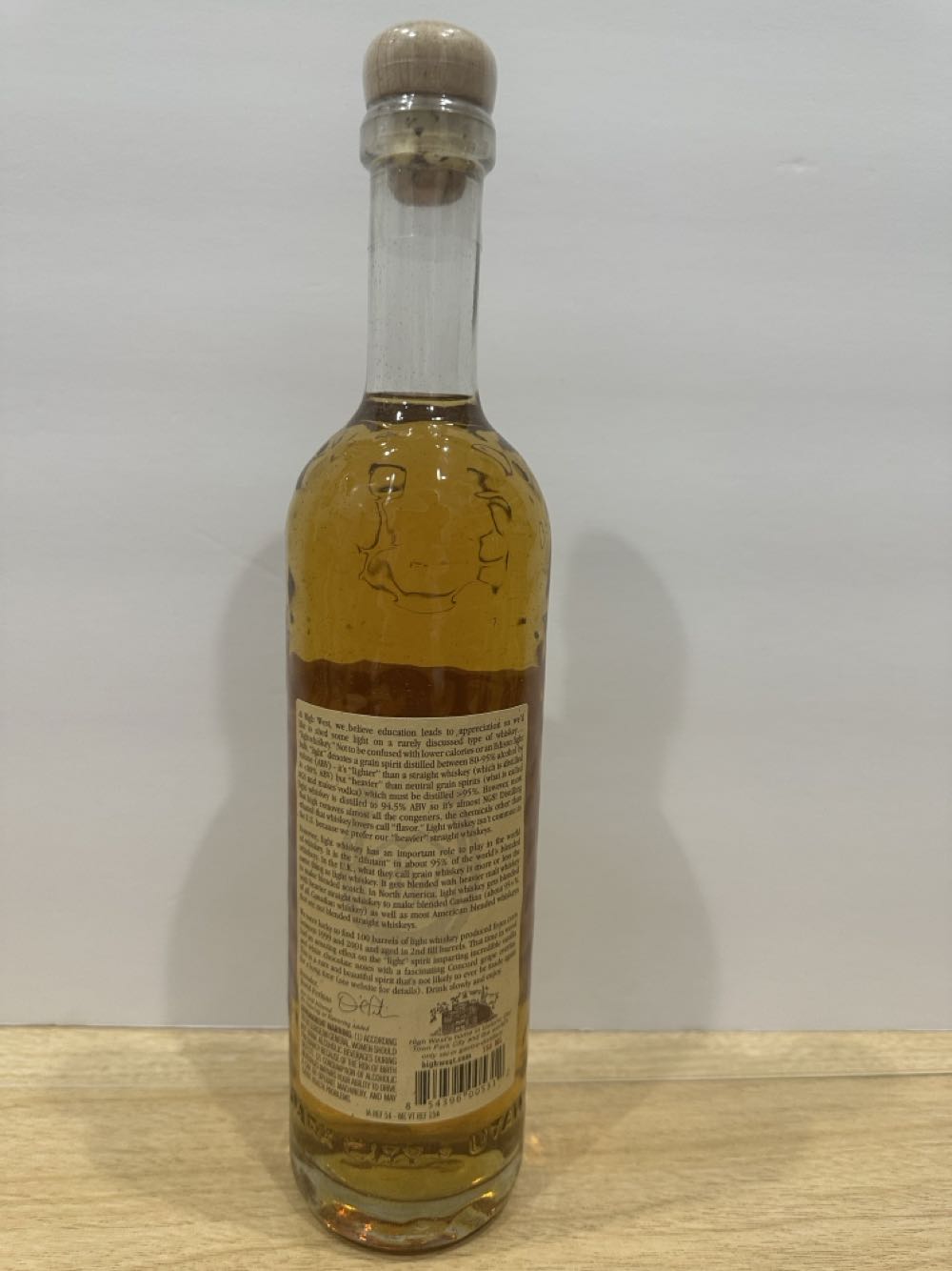 High West Light Whiskey 14 Years - High West Distillery (750 mL) alcohol collectible [Barcode 854396005312] - Main Image 2