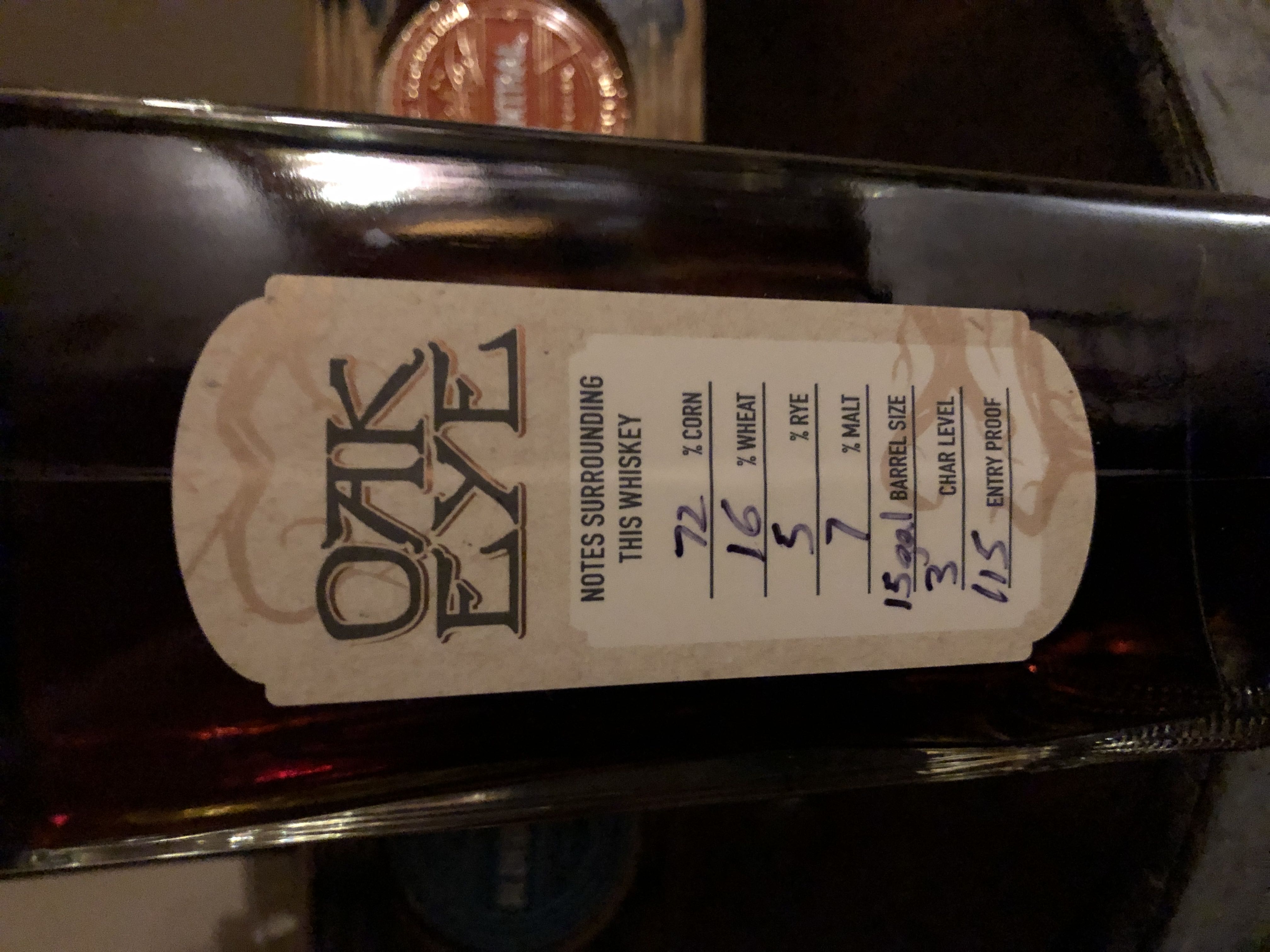 Second Sight Spirits Oak Eye - Second Sight Spirits, LLC (750 mL) alcohol collectible [Barcode 861385000159] - Main Image 2