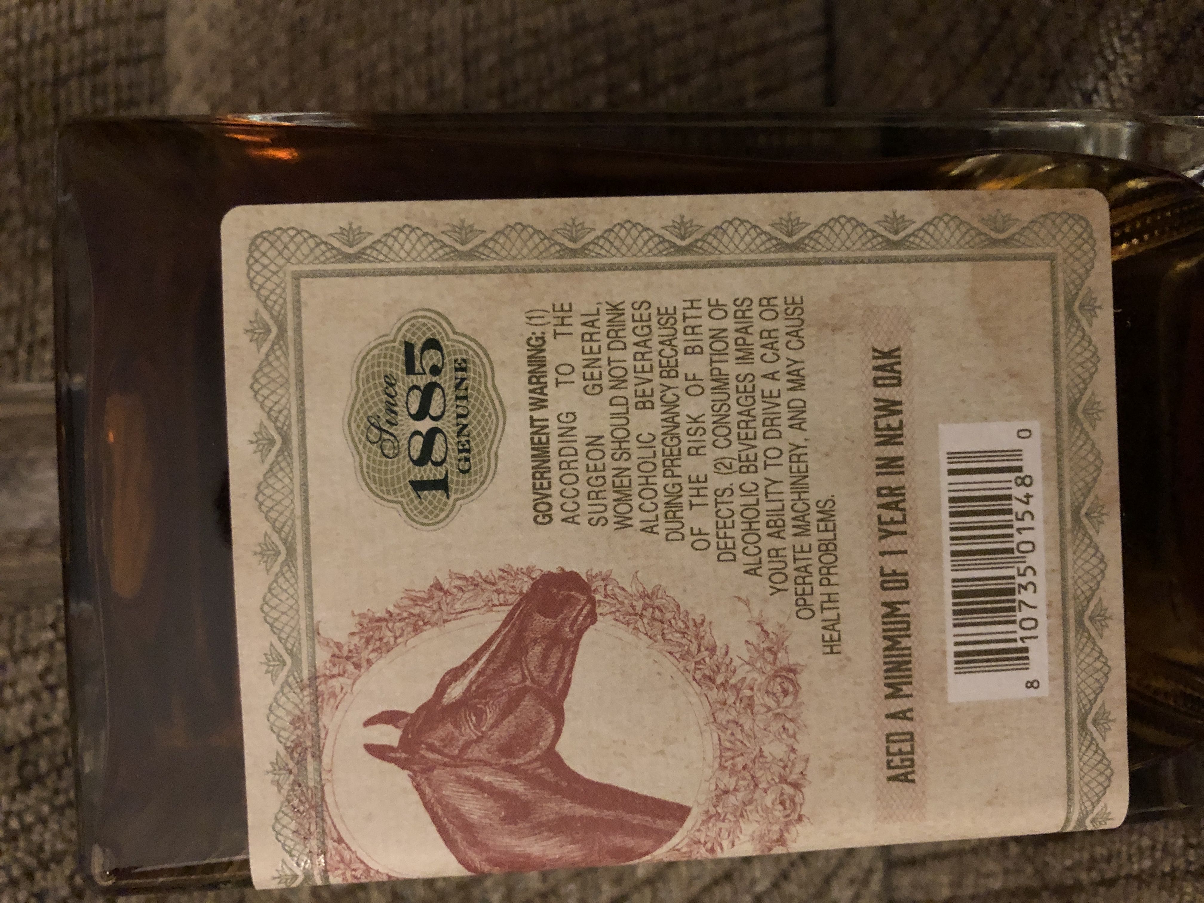Quarter Horse - O.Z. Tyler Distillery (750 mL) alcohol collectible [Barcode 810735015480] - Main Image 2