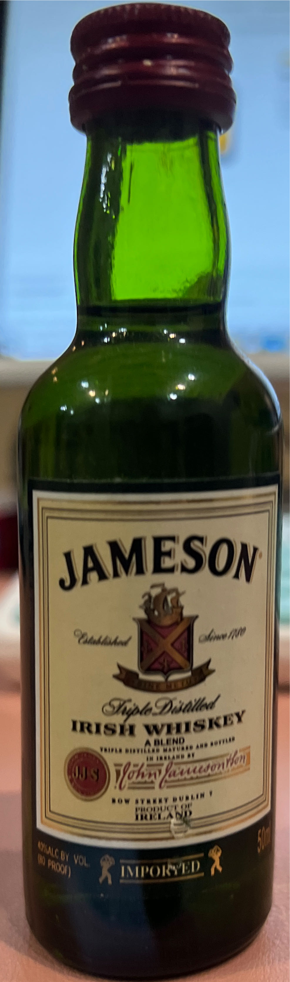 Jameson - John Jameson & Son (50 mL) alcohol collectible [Barcode 080432500101] - Main Image 3