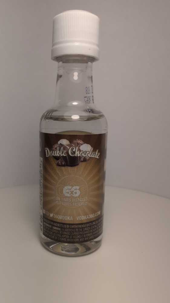 360 Double Chocolate (Version 1) - Earth Friendly Distilling Co (50mL) alcohol collectible [Barcode 085592138584] - Main Image 3
