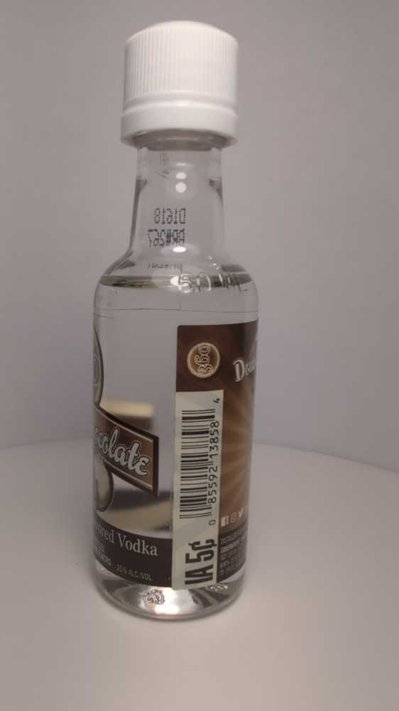 360 Double Chocolate (Version 1) - Earth Friendly Distilling Co (50mL) alcohol collectible [Barcode 085592138584] - Main Image 4