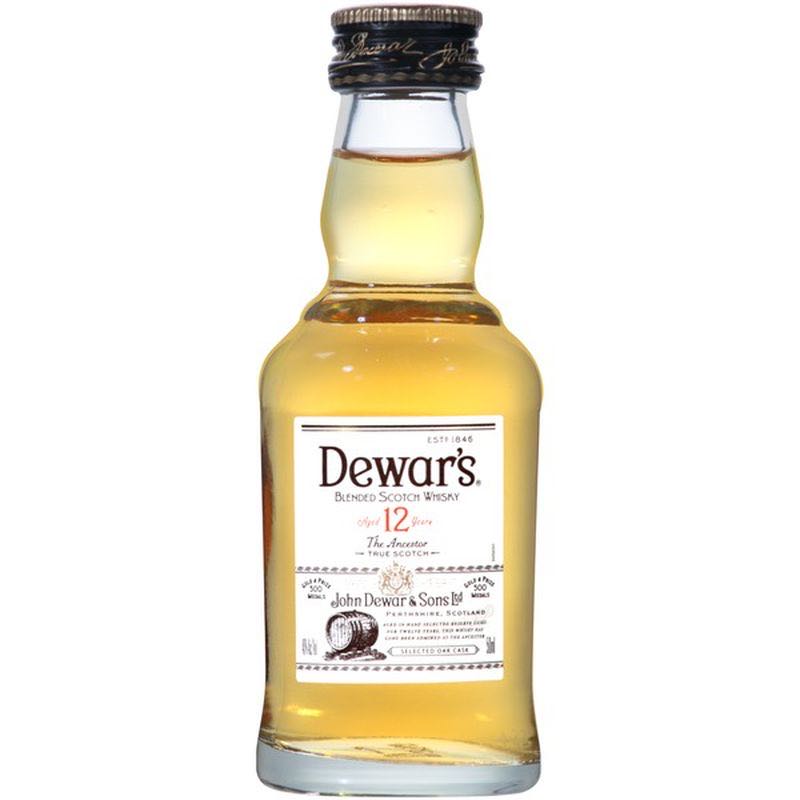 Dewars Special Reserve 12 - John Dewar & Sons (50mL) alcohol collectible [Barcode 080480231071] - Main Image 2