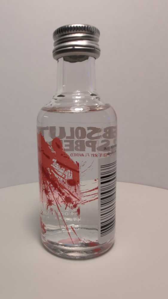 Absolut Raspberri - Absolut Spirits Co. (50 mL) alcohol collectible [Barcode 835229008007] - Main Image 3