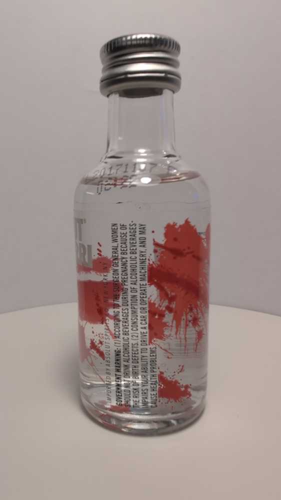 Absolut Raspberri - Absolut Spirits Co. (50 mL) alcohol collectible [Barcode 835229008007] - Main Image 4
