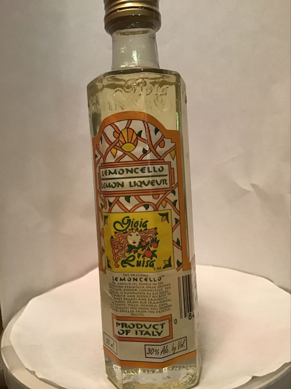 Giori Lemoncillo - A.V. Imports (50mL) alcohol collectible [Barcode 021893792599] - Main Image 2