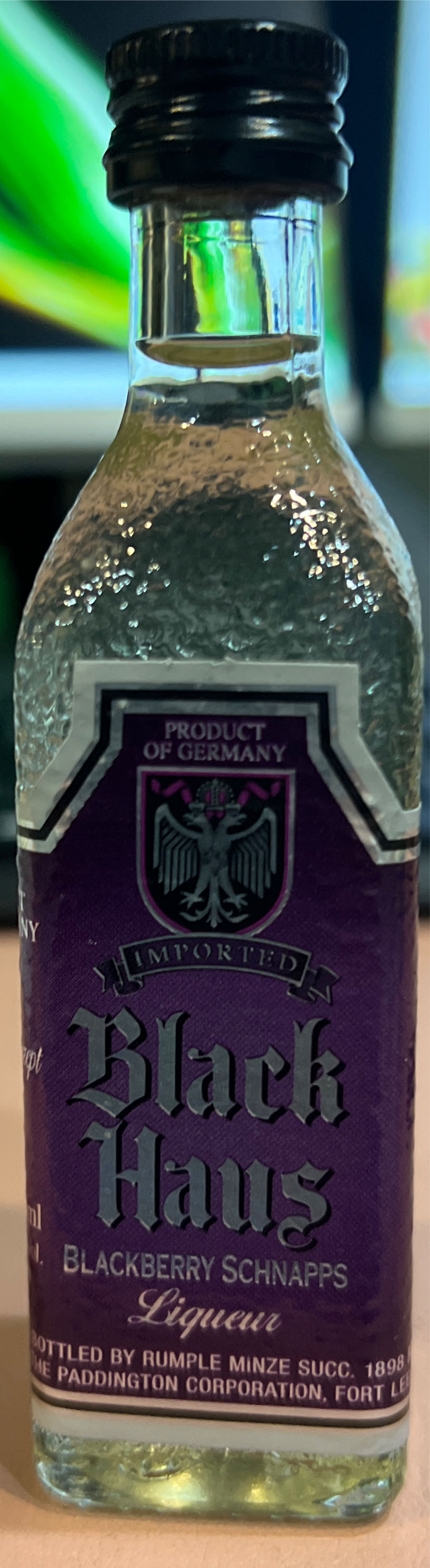 Black Haus Blackberry - Kieger - Meinhart Distillery (50mL) alcohol collectible [Barcode 086767810120] - Main Image 3