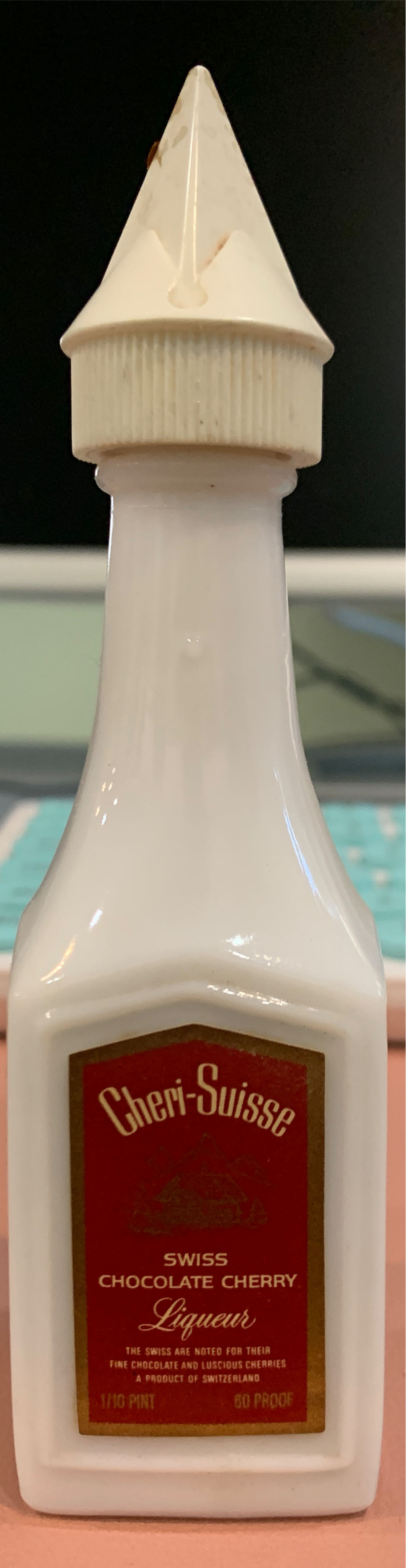 Cheri-Suisse Swiss Chocolate Cherry  (50 mL) alcohol collectible - Main Image 2