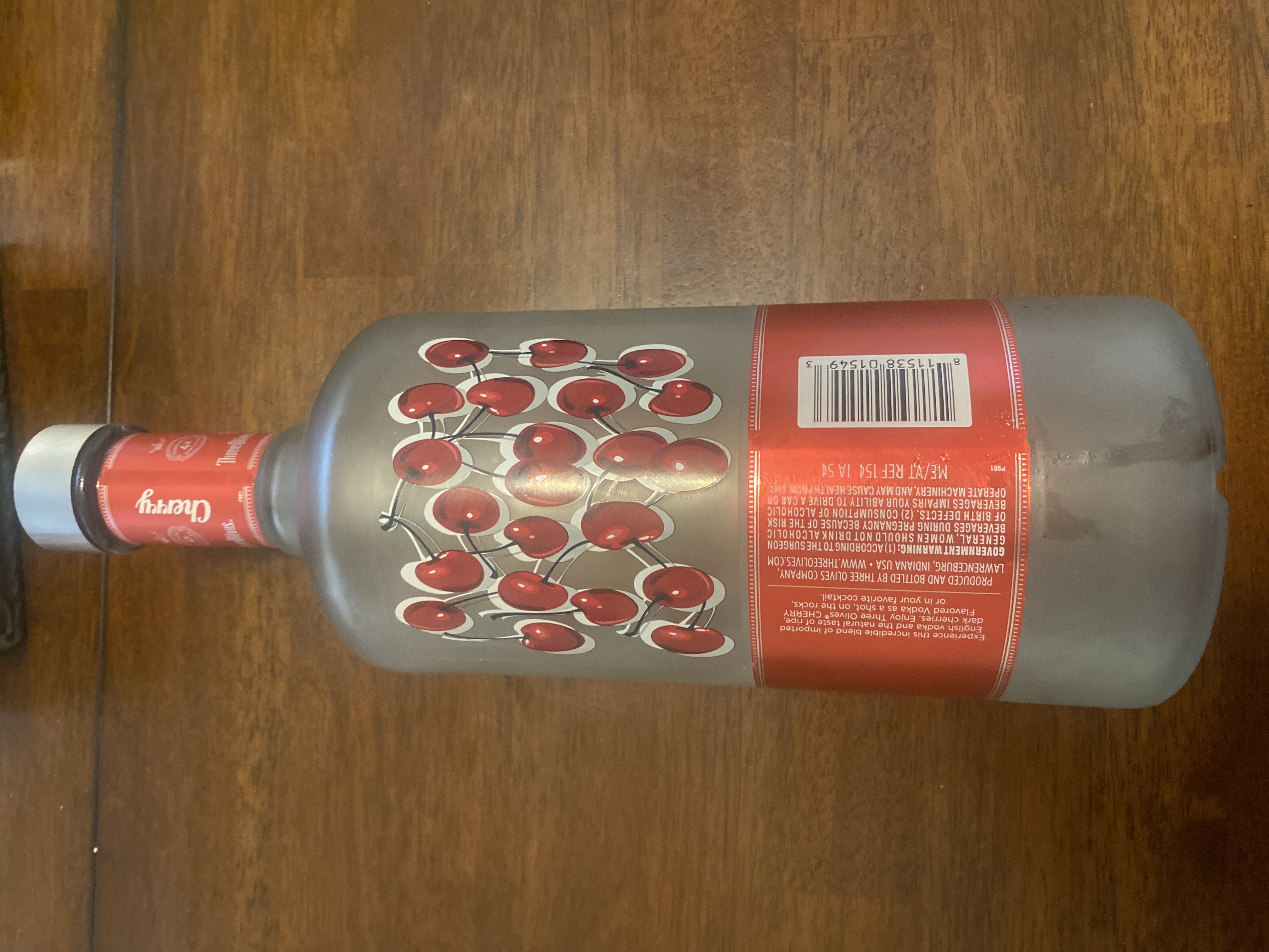 Three Olives Cherry Vodka - Three Olives (1.75 mL) alcohol collectible [Barcode 811538015493] - Main Image 2