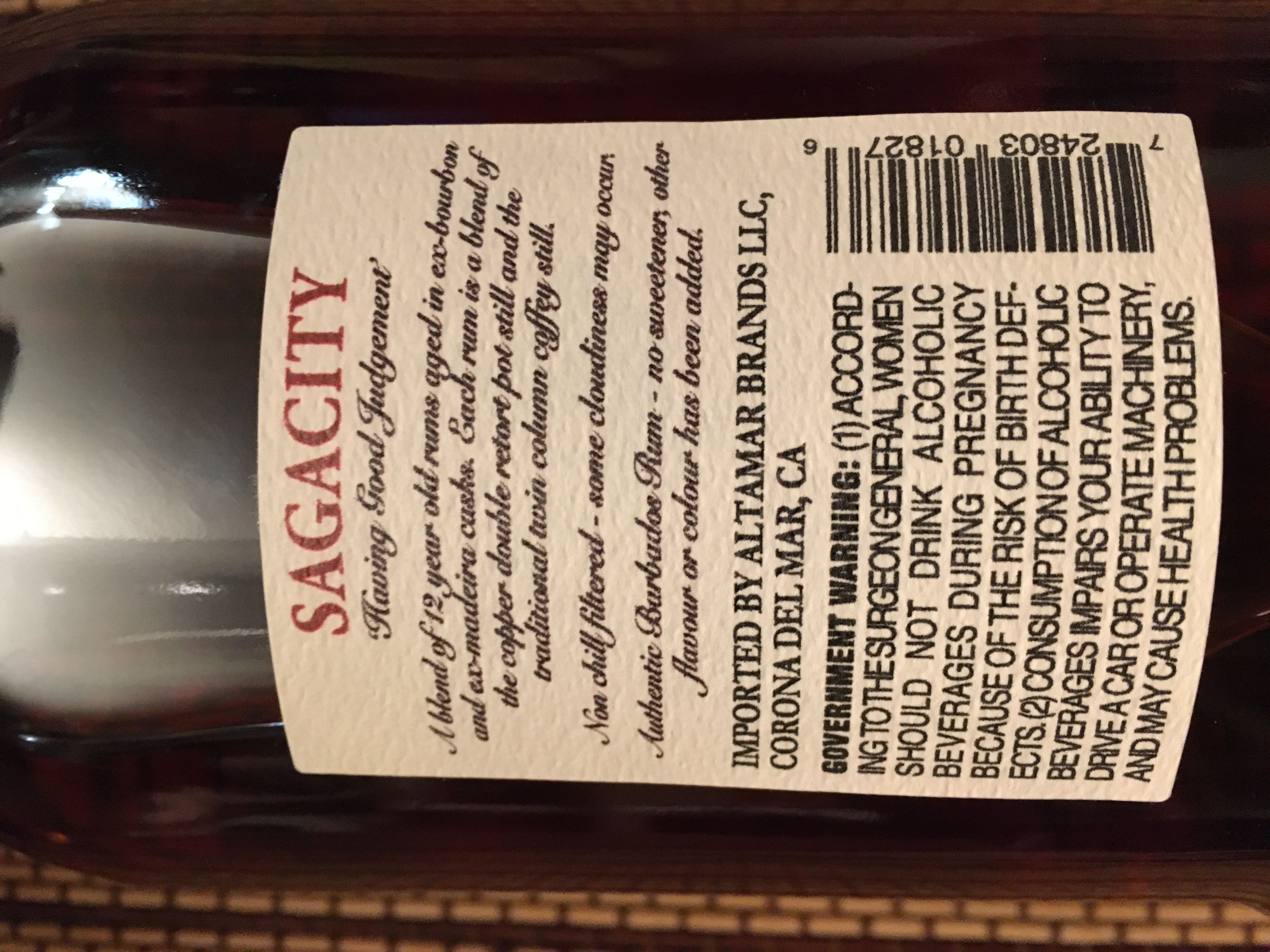 Foursquare Sagacity Mark XI - Foursquare Rum Distillery (750 mL) alcohol collectible [Barcode 724803018276] - Main Image 2