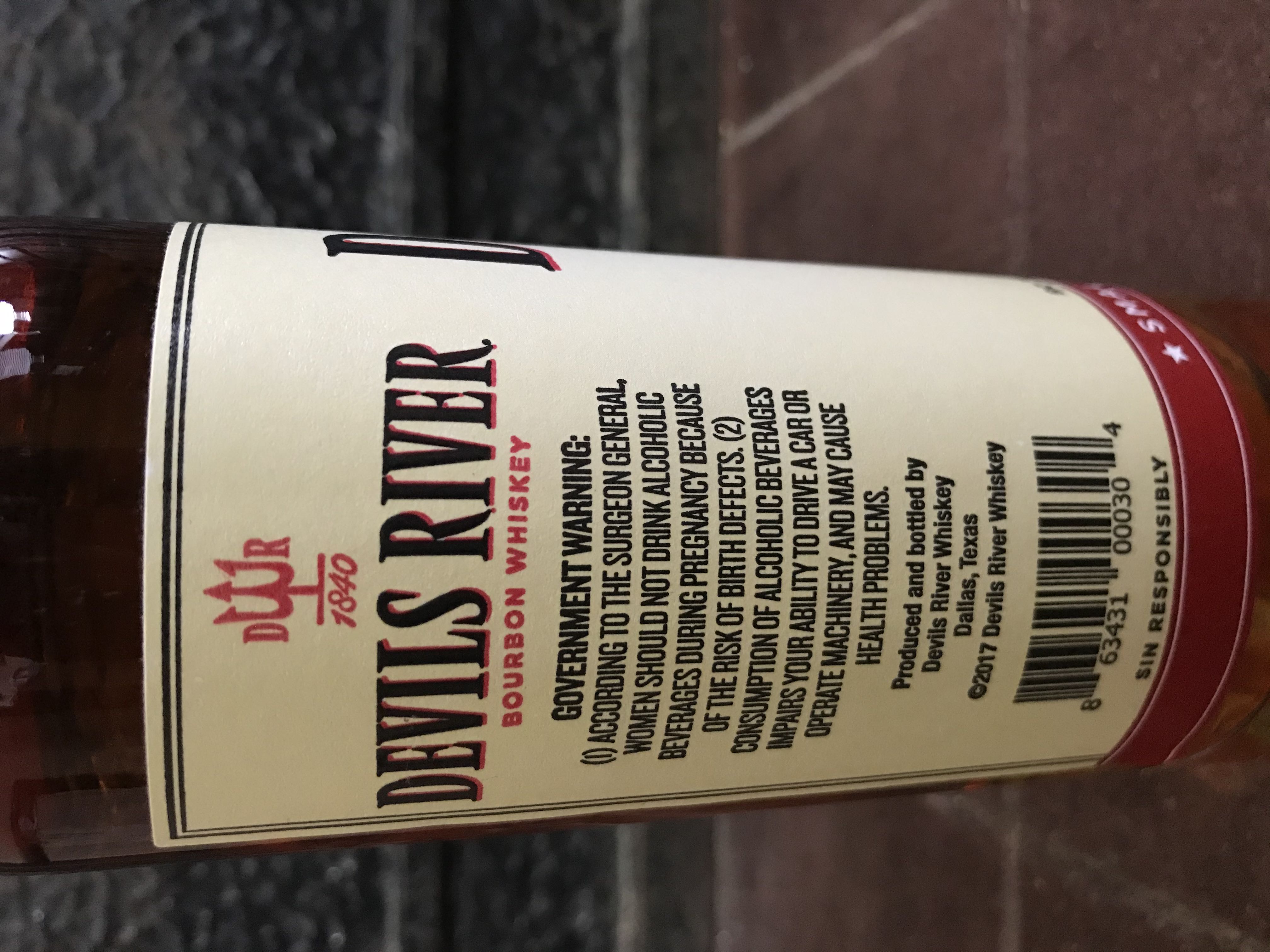 Small Batch Bourbon, Rye, And Barrel Strength Whiskey - Devils River Whiskey (750 mL) alcohol collectible [Barcode 863431000304] - Main Image 3