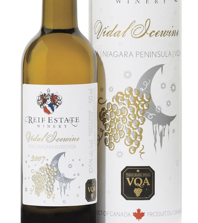 Reif Estate Vidal Icewine  (50 mL) alcohol collectible - Main Image 2