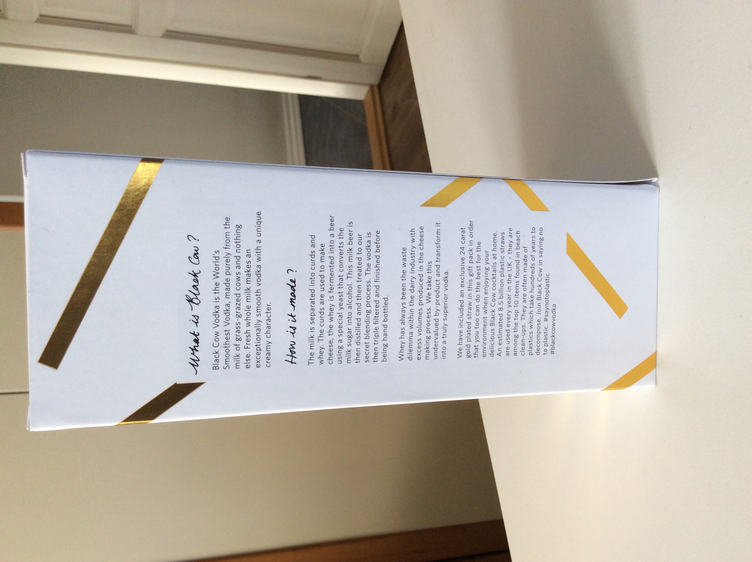 Black Cow Pure Milk Vodka 700ml 40% England - Childhay Manor (700 mL) alcohol collectible [Barcode 5060323760000] - Main Image 4